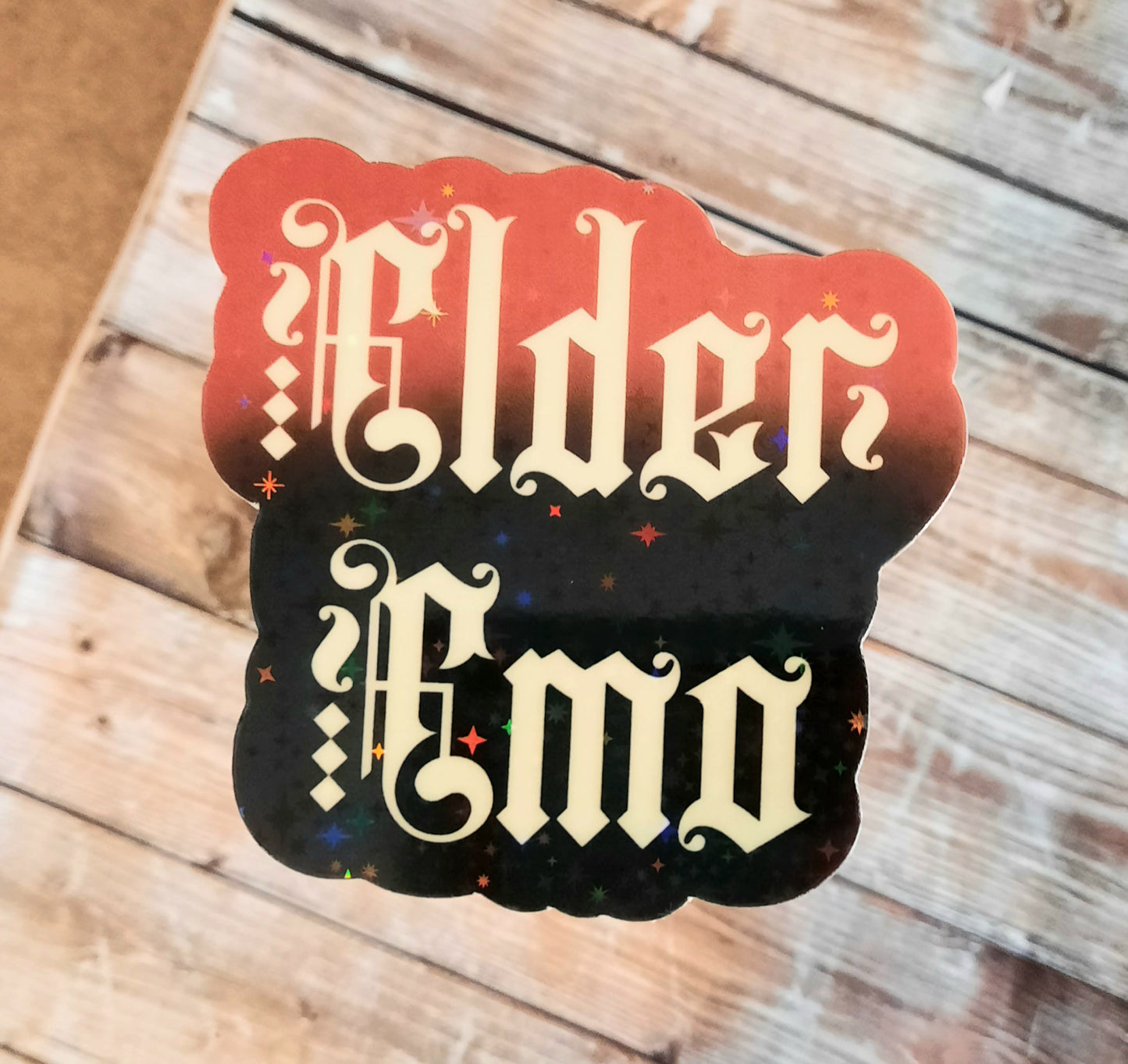 Glow in the dark Elder Emo sticker