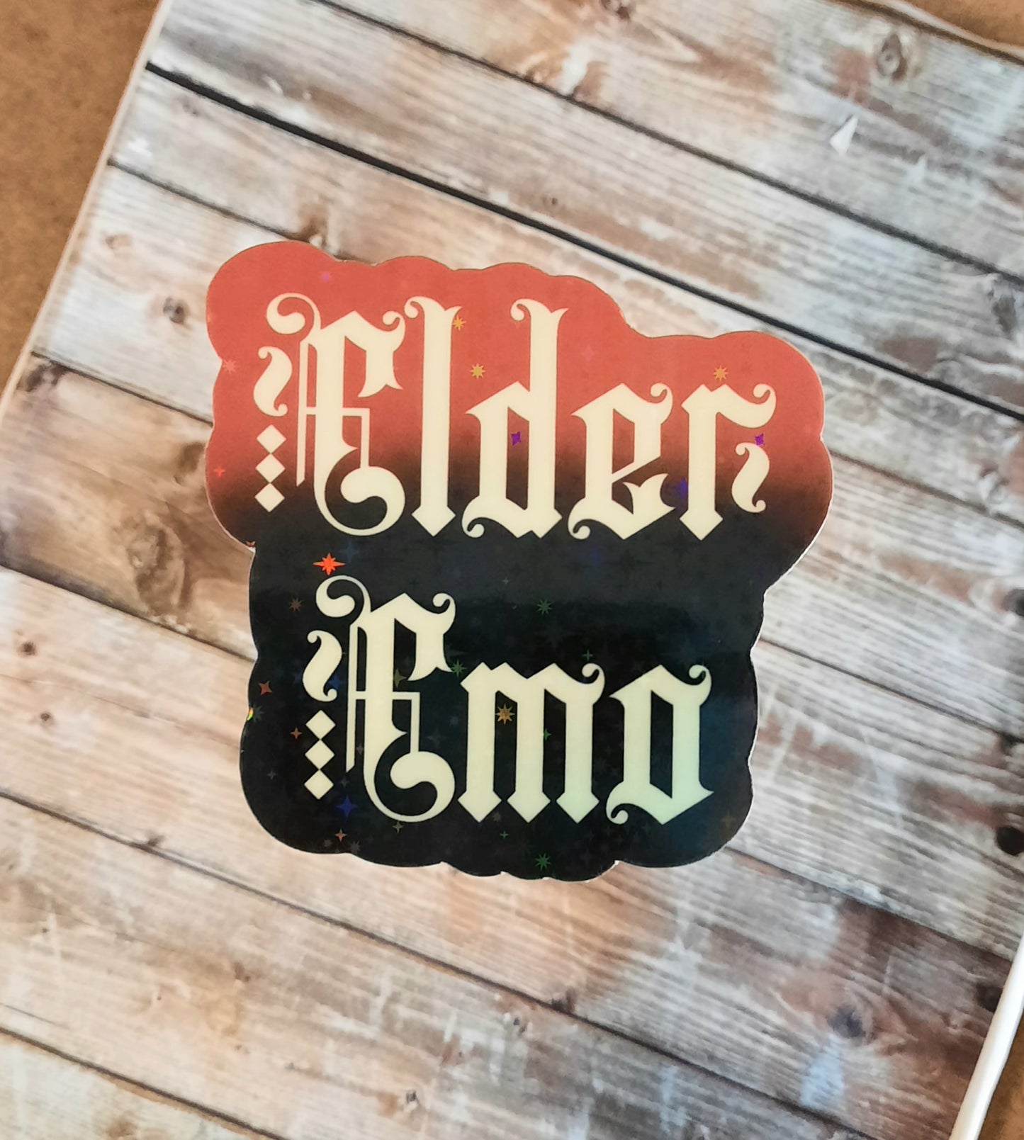 Glow in the dark Elder Emo sticker