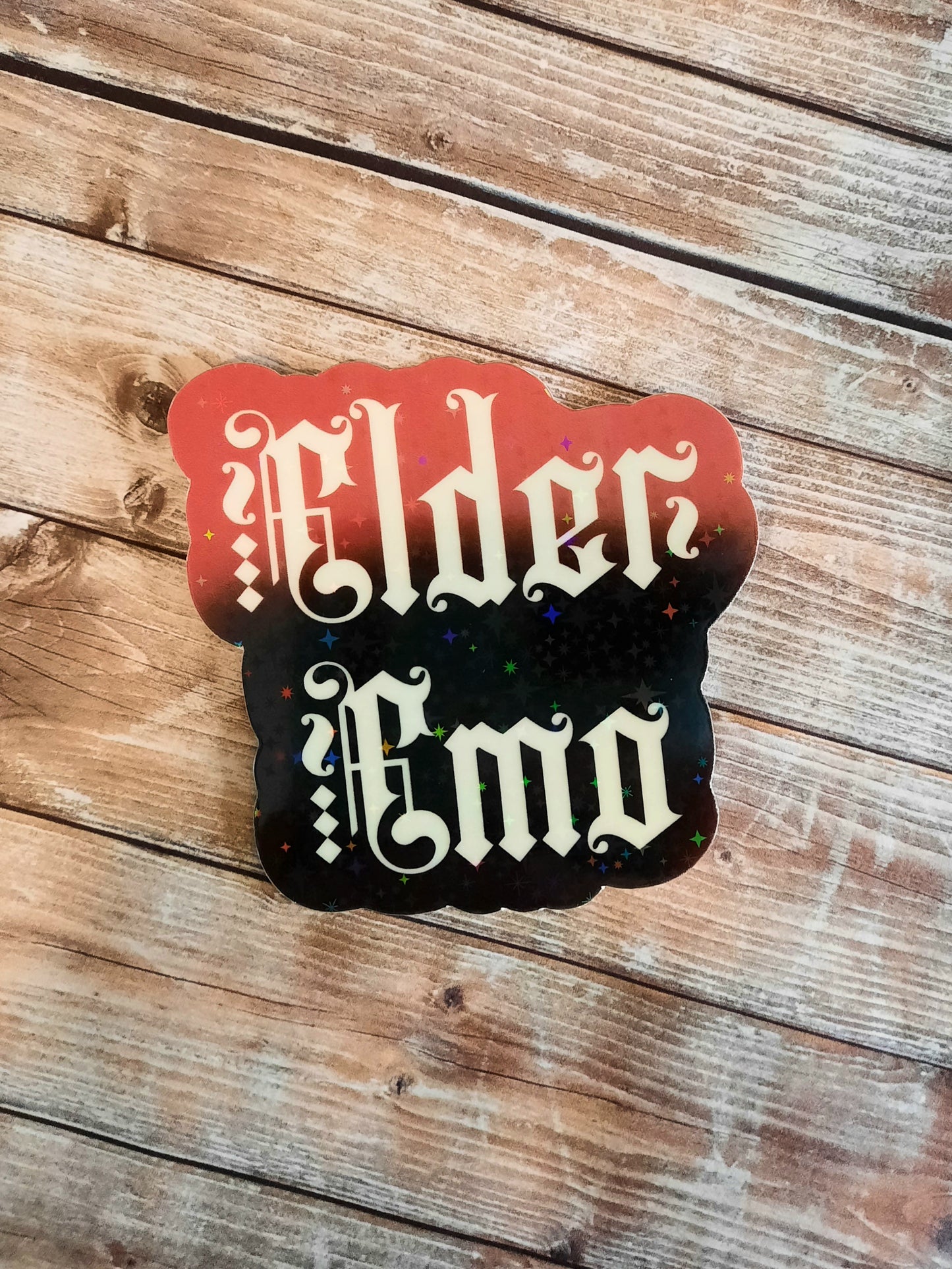 Glow in the dark Elder Emo sticker
