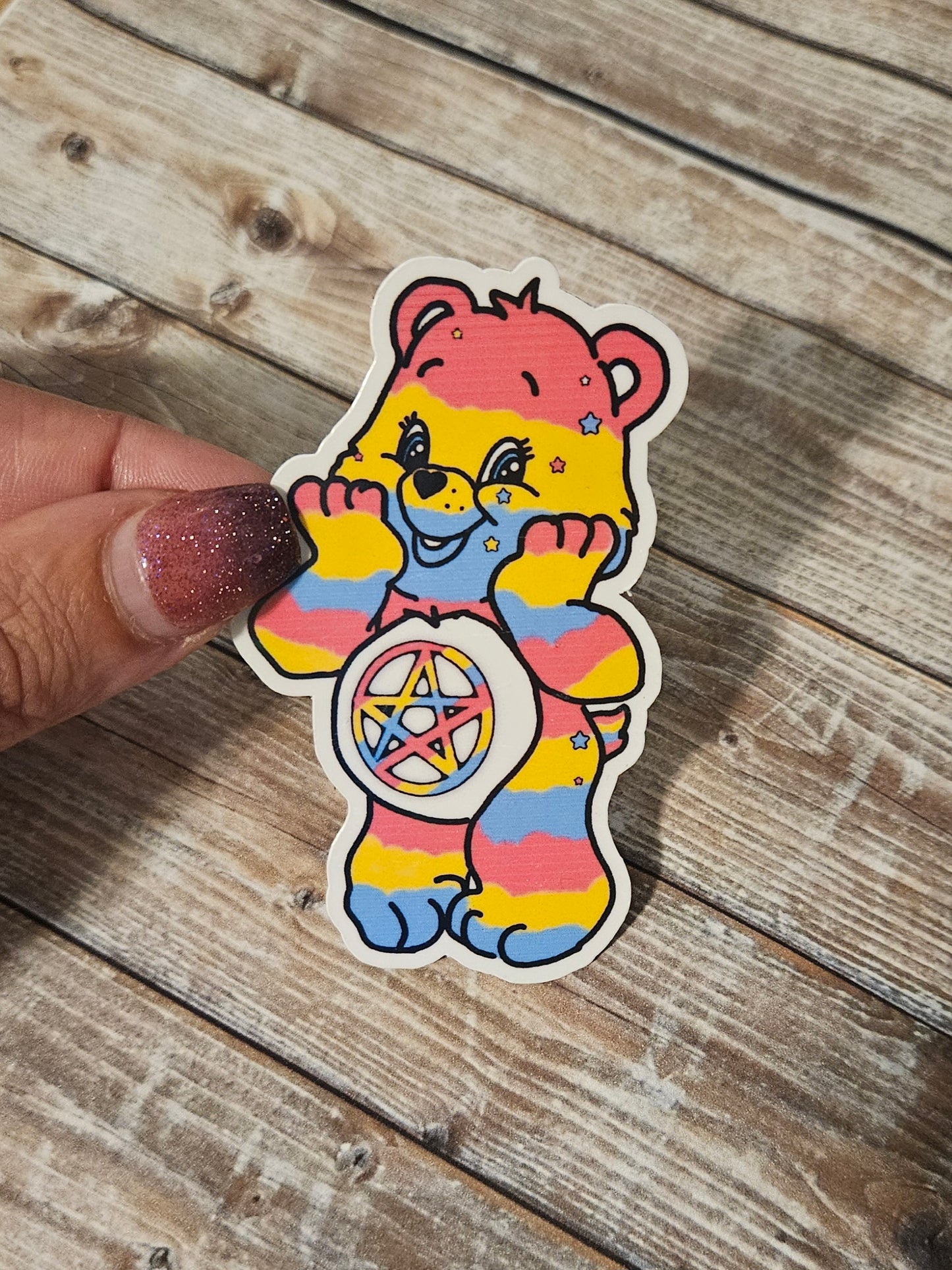 Pentacle pan bear sticker