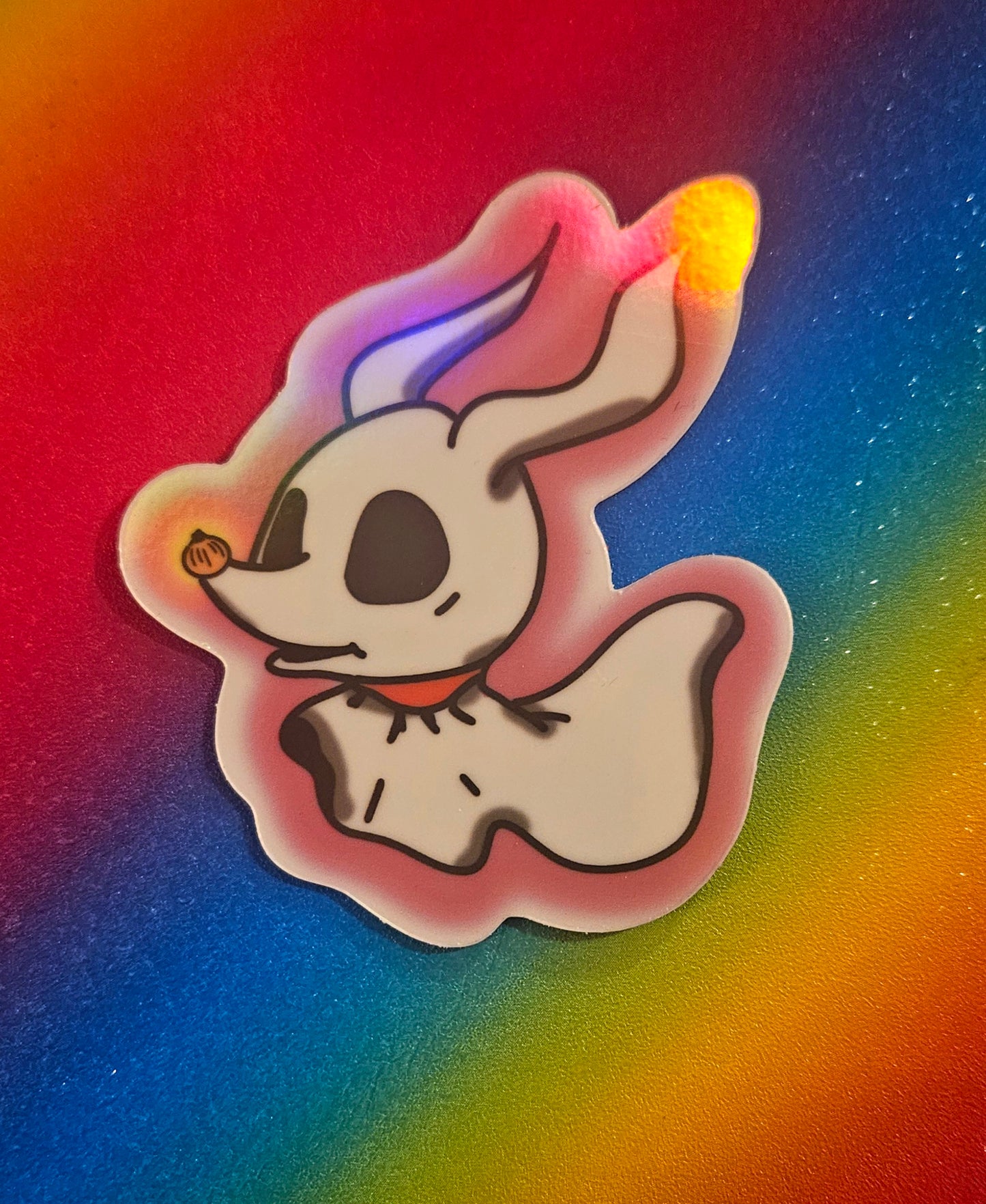 Glow in the dark Baby ghost dog sticker