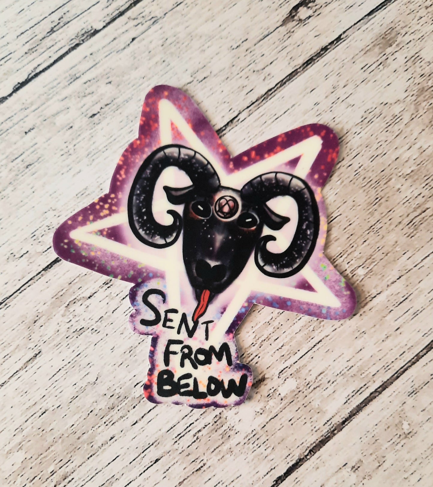 Sent from below baphomet sticker