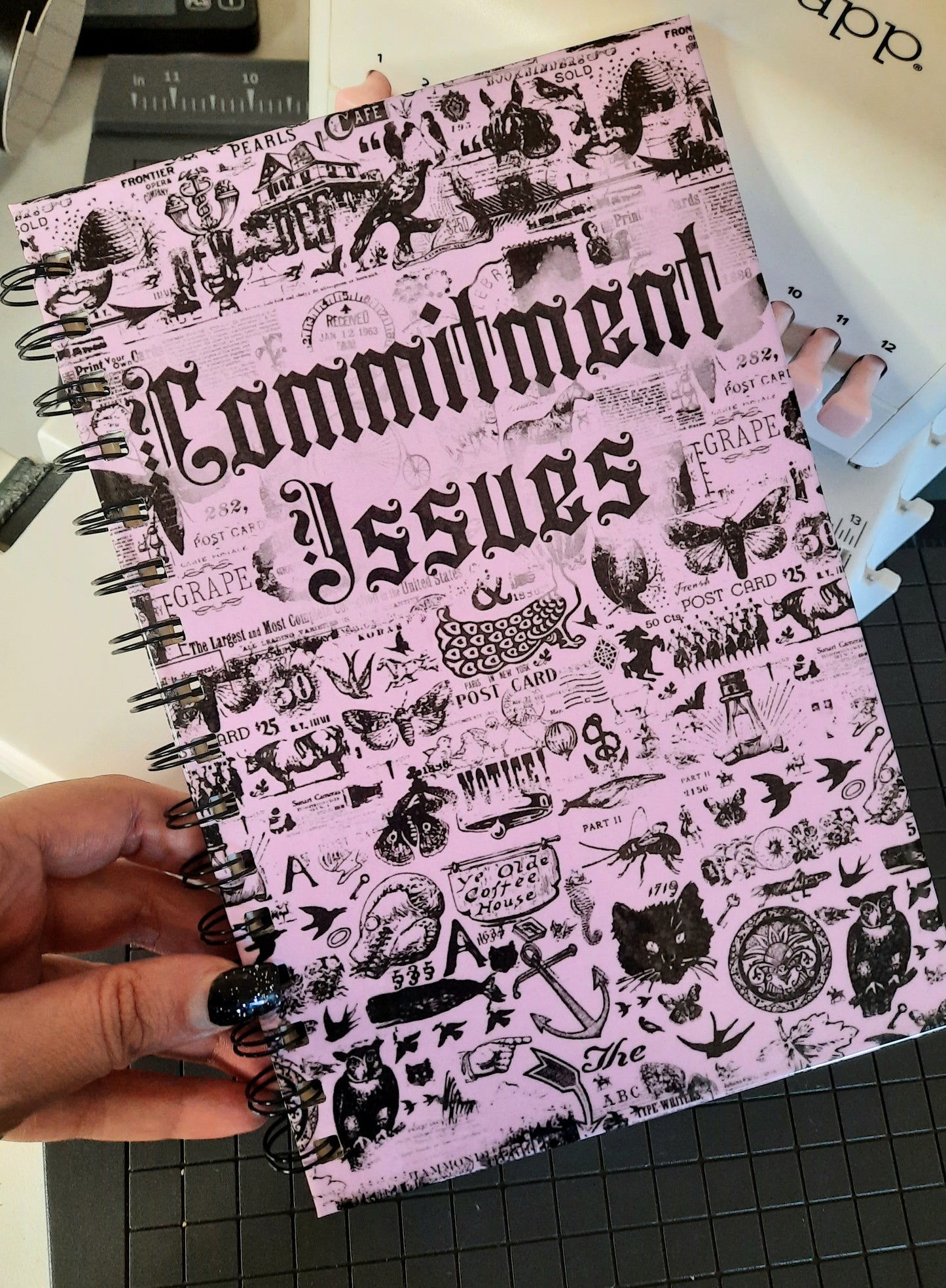Glow in the Dark Commitment issues reusable sticker book