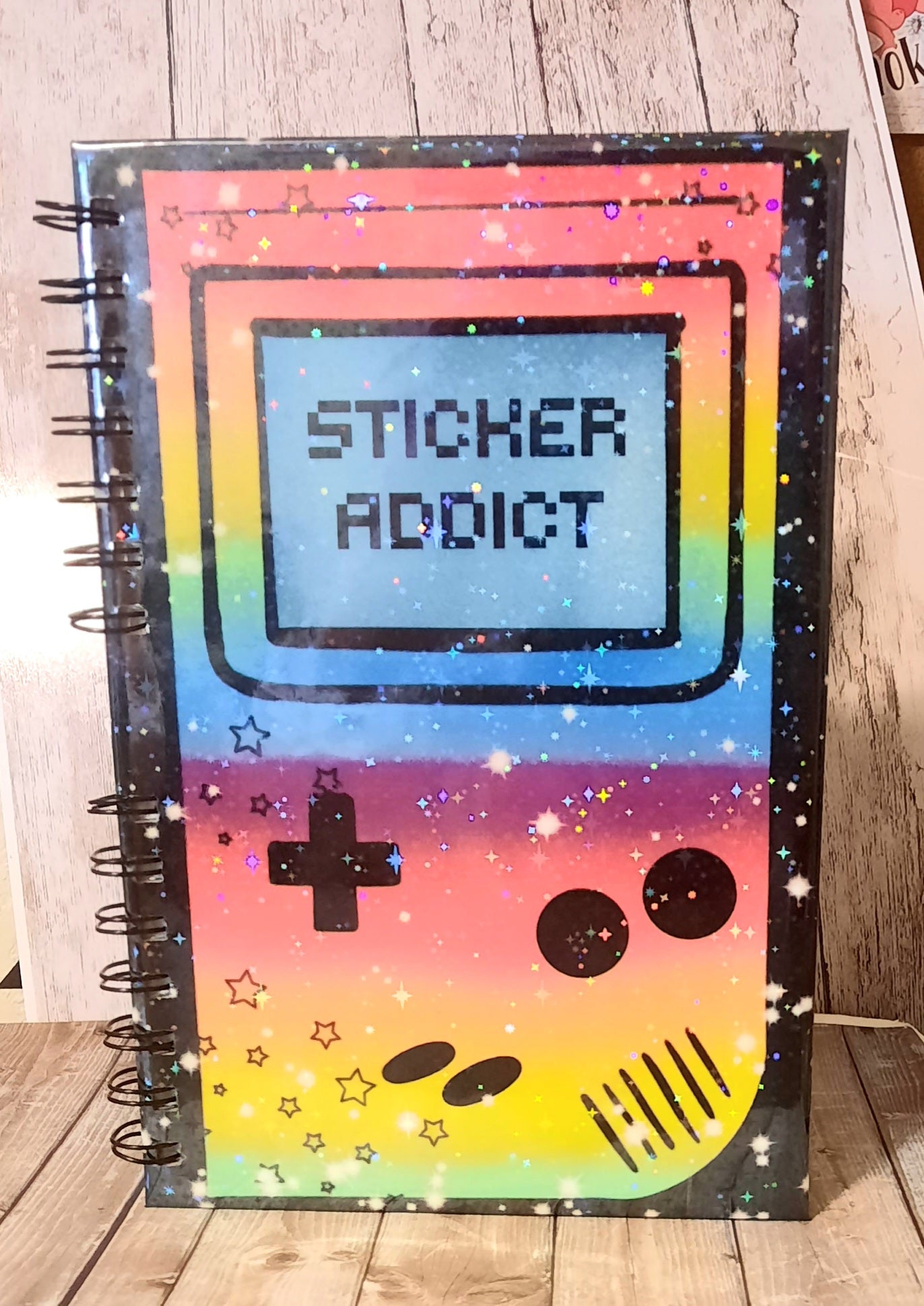 Sticker addict reusable sticker book, nostalgia sticker book