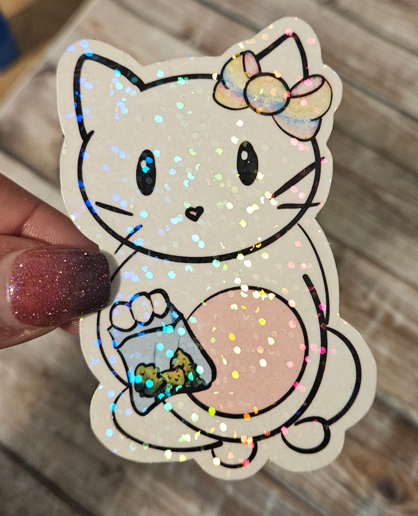 Weed kitty sticker