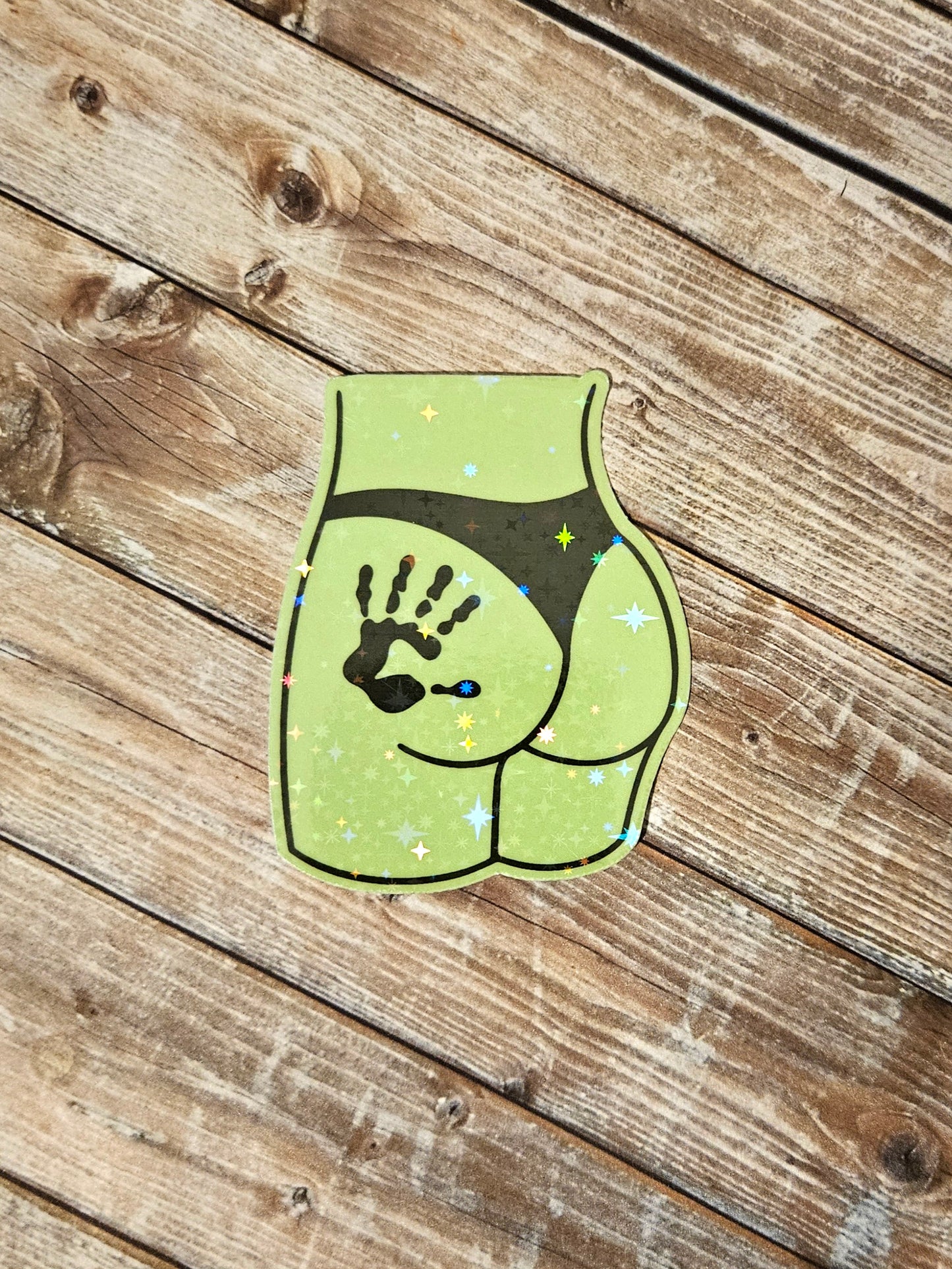 Glow in the dark butt stickers