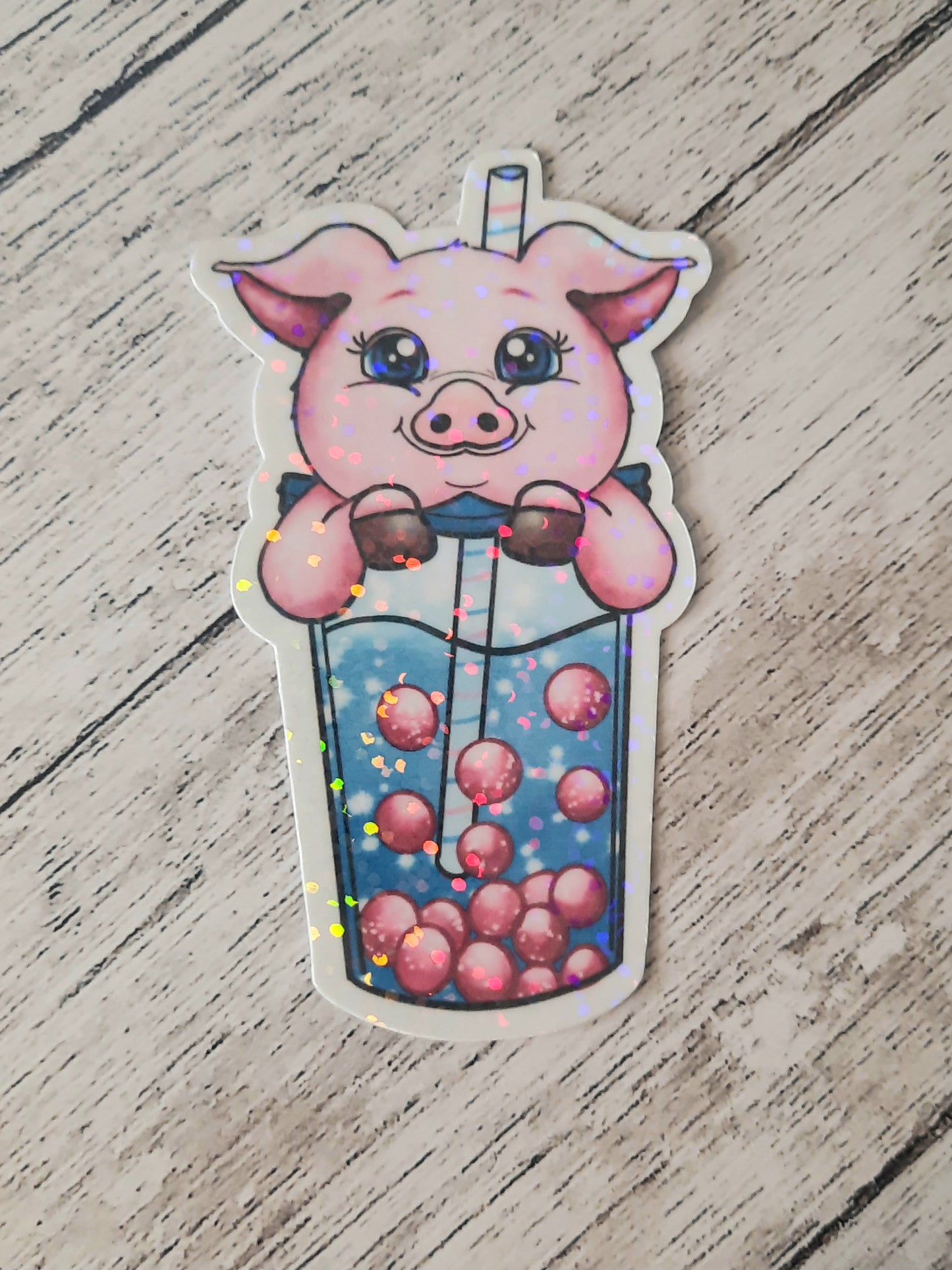 Boba pig sticker