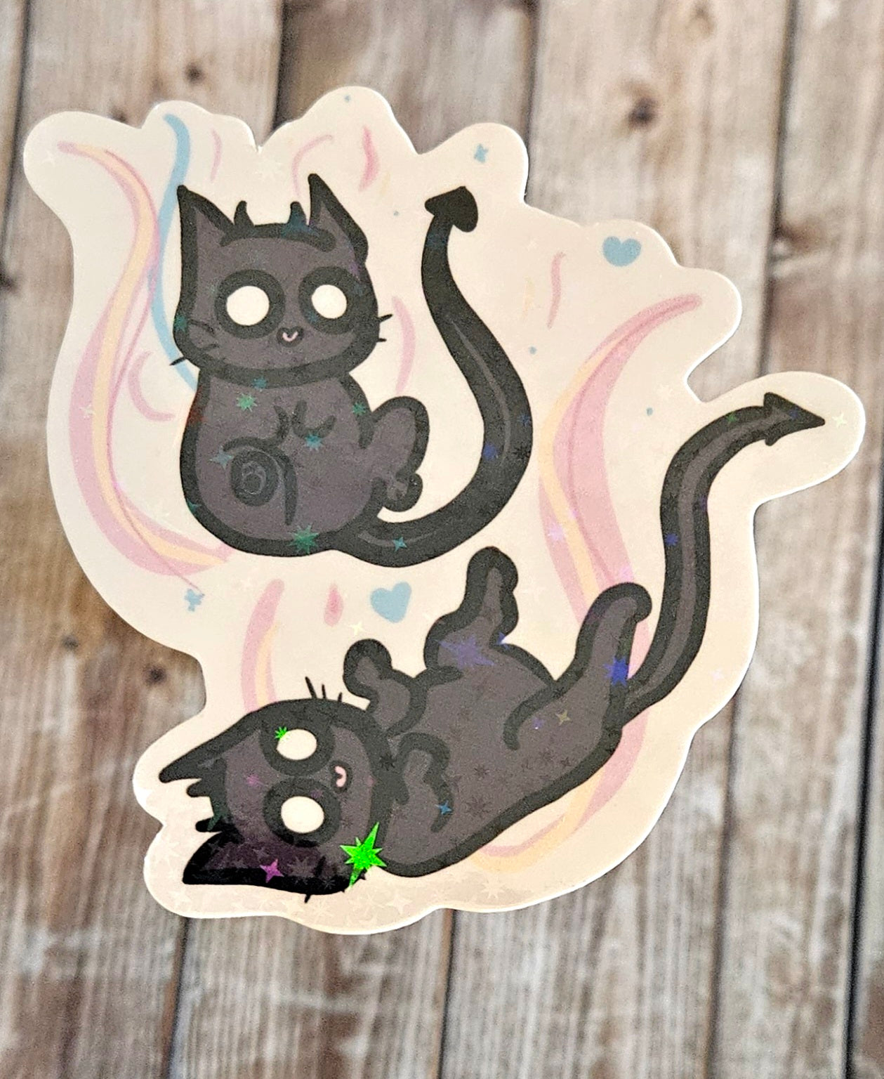 Cute demon kitties sticker
