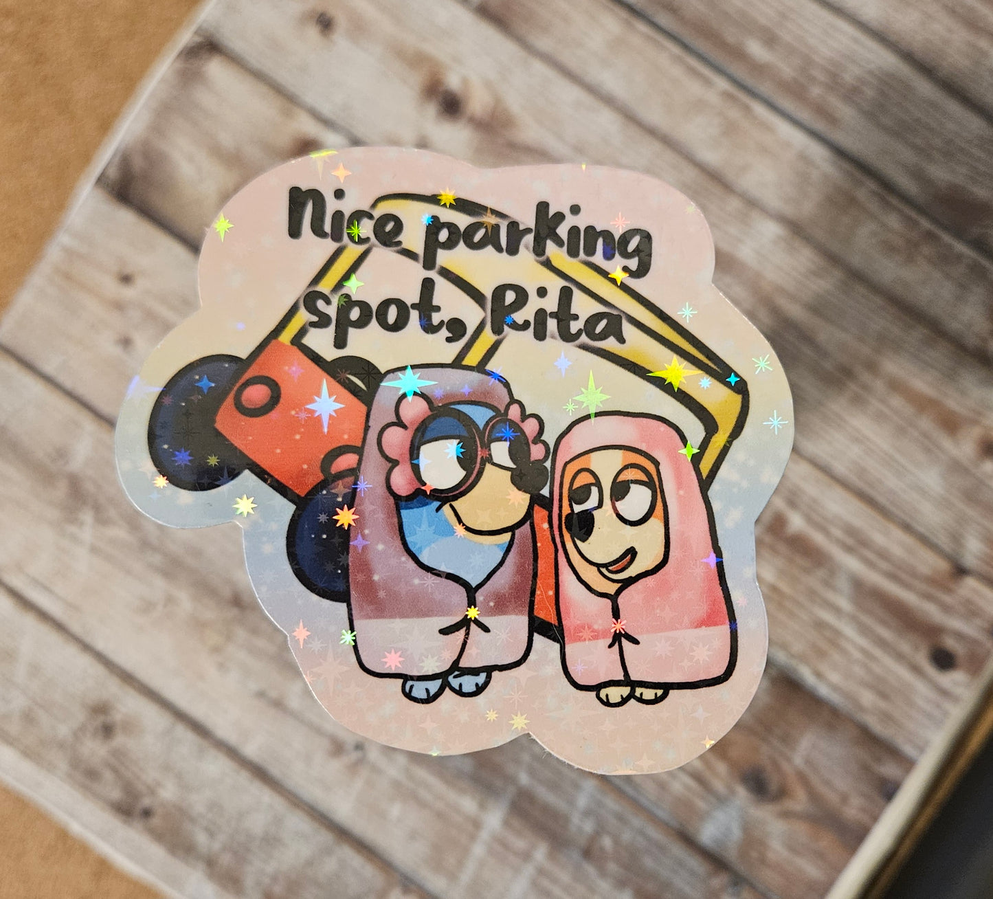 Funny granny dogs sticker
