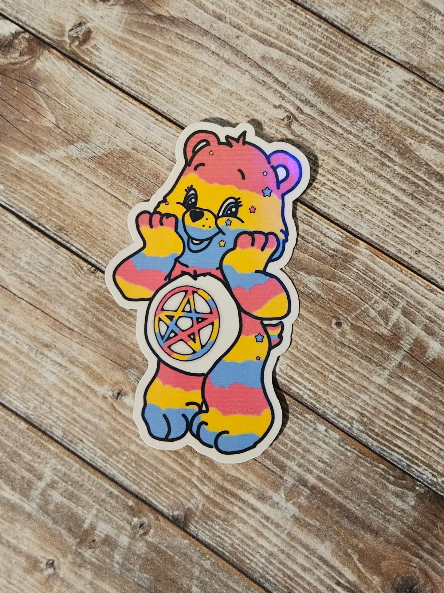 Pentacle pan bear sticker