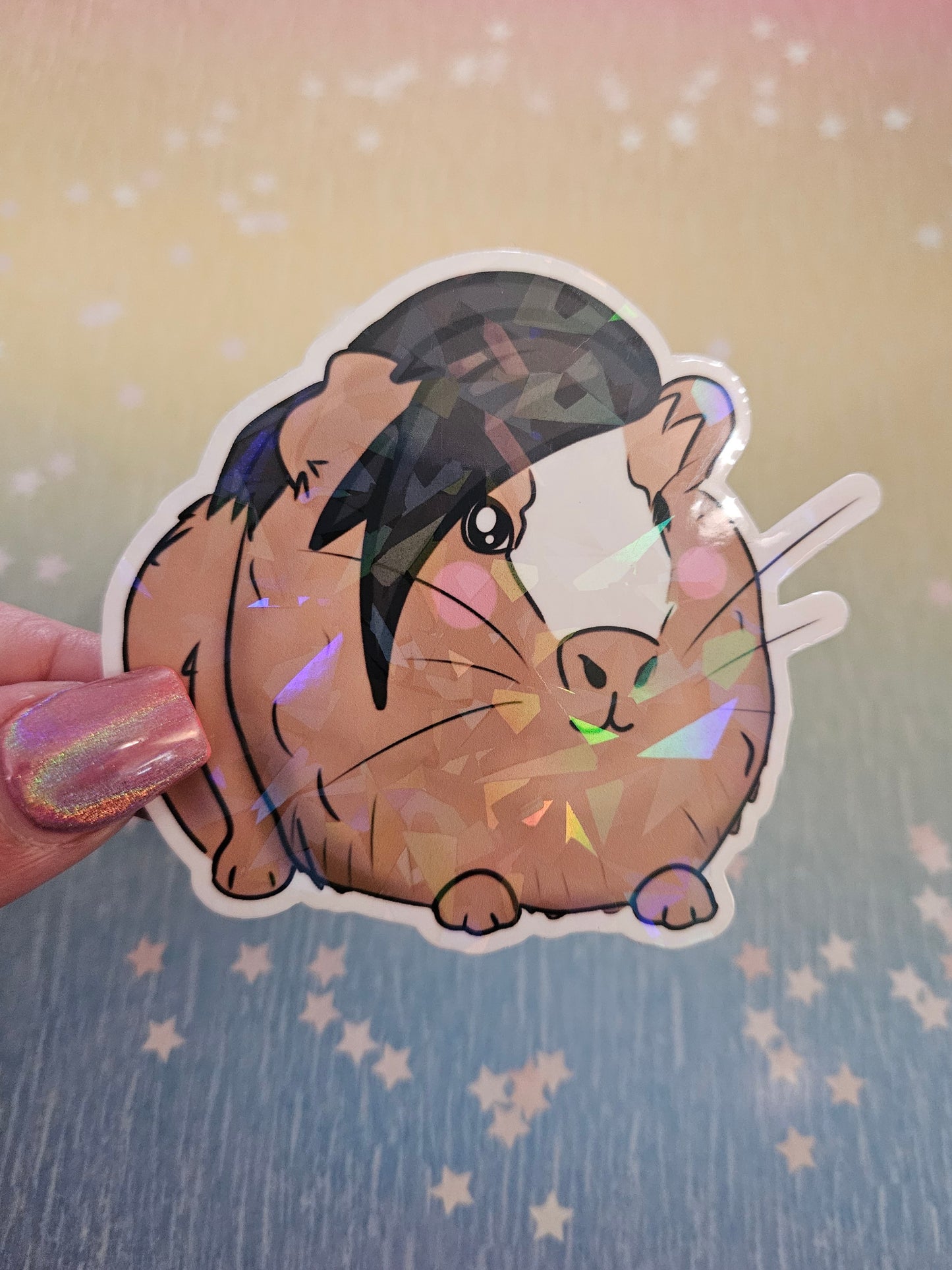 Emo guinea pig sticker