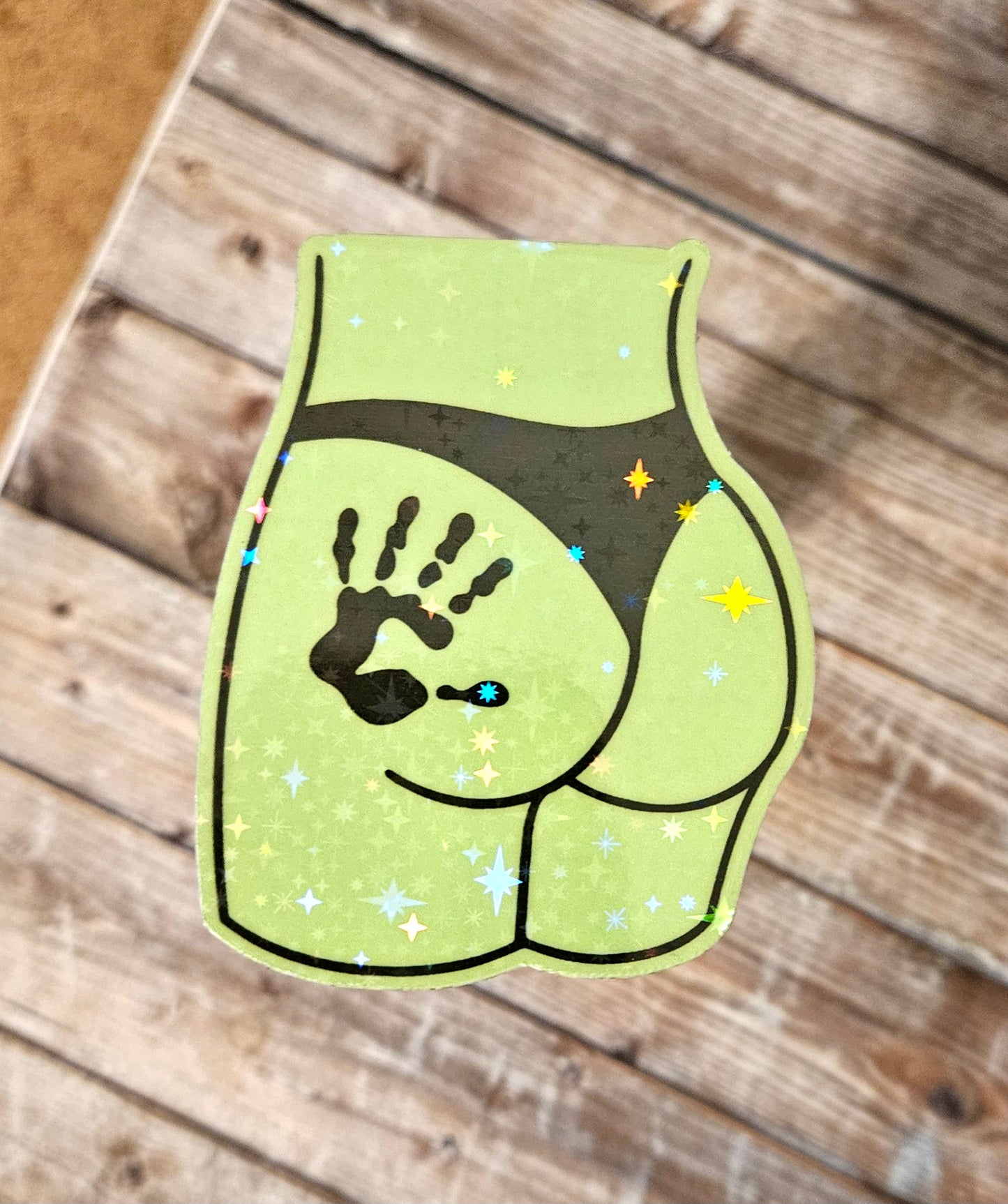 Glow in the dark butt stickers