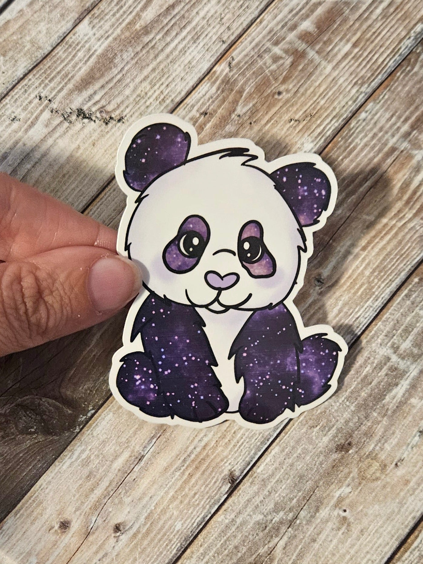 Galaxy panda sticker
