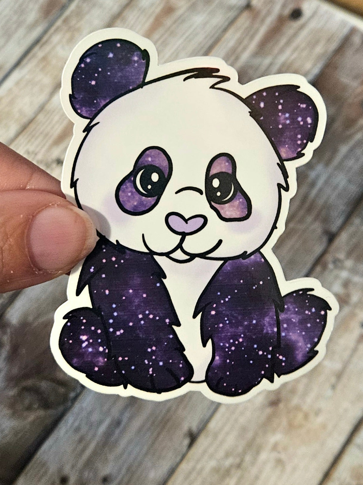 Galaxy panda sticker