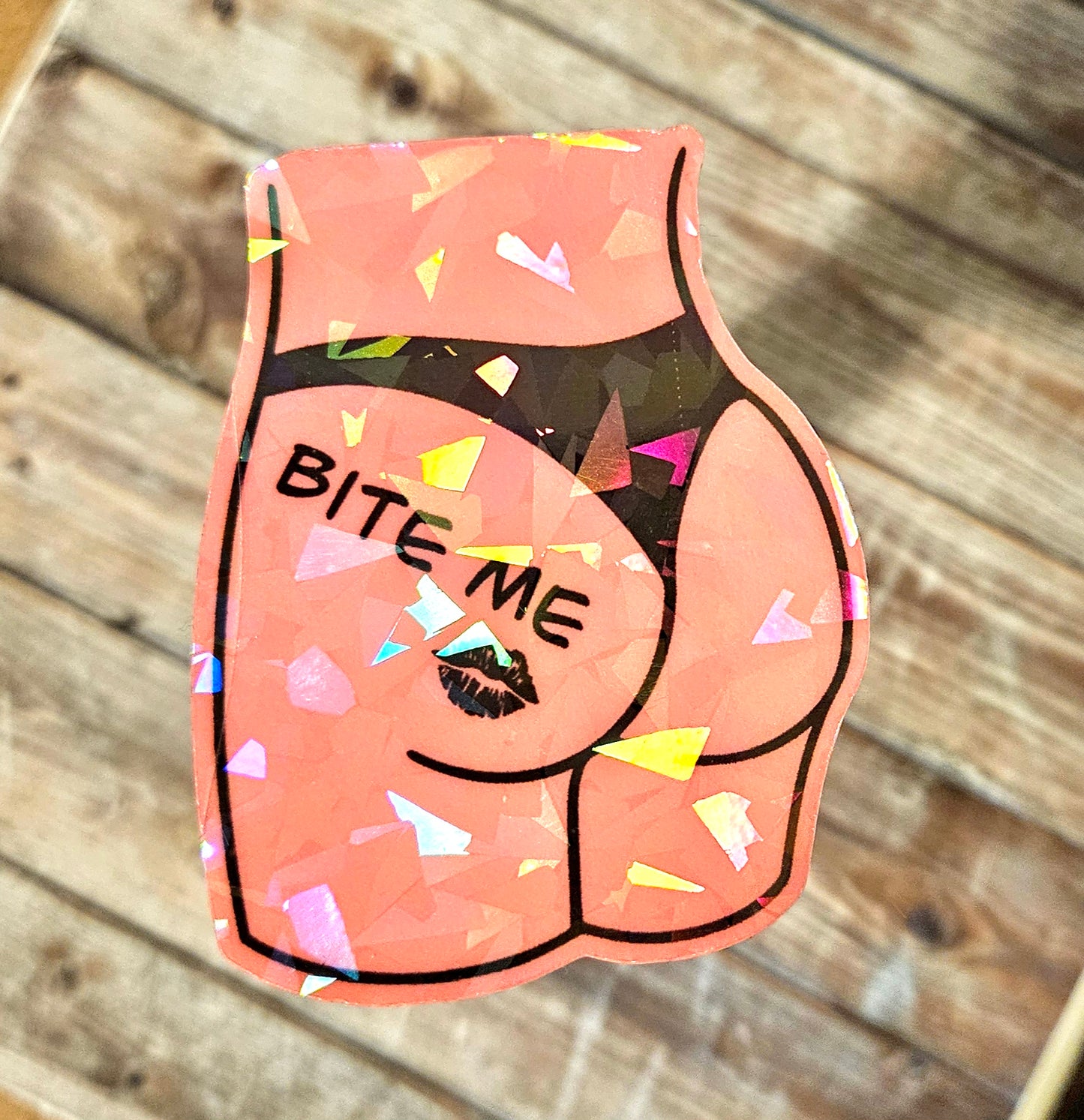 Glow in the dark butt stickers