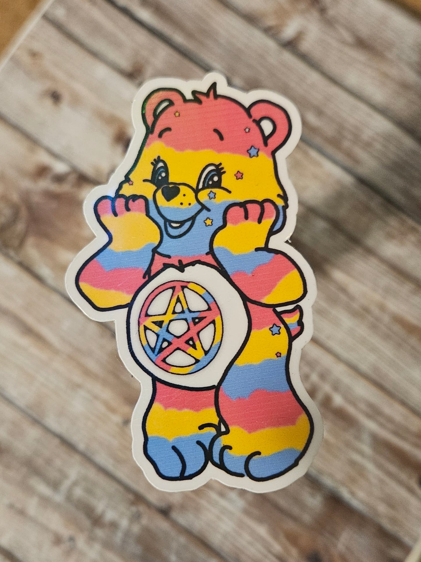 Pentacle pan bear sticker