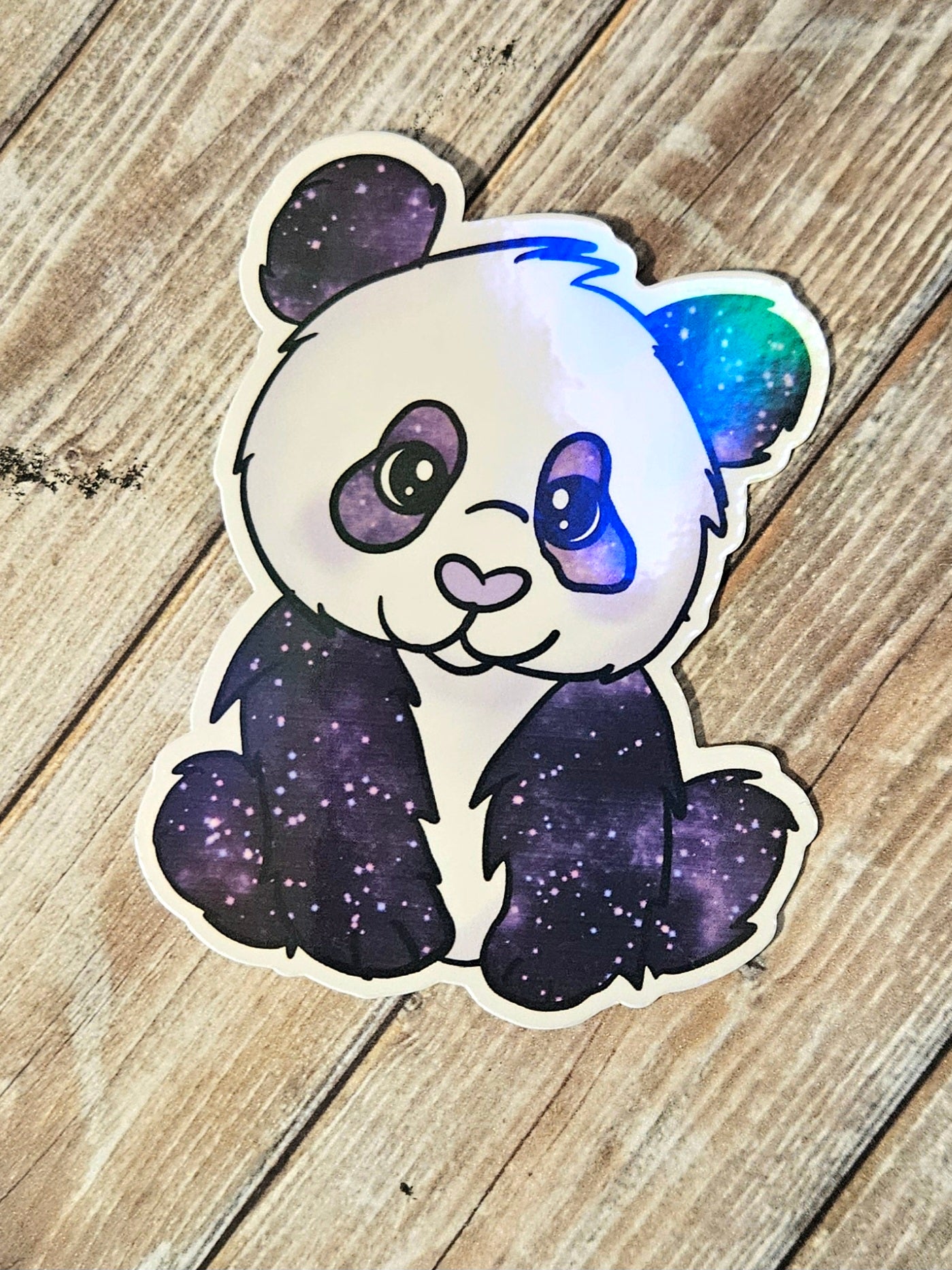 Galaxy panda sticker