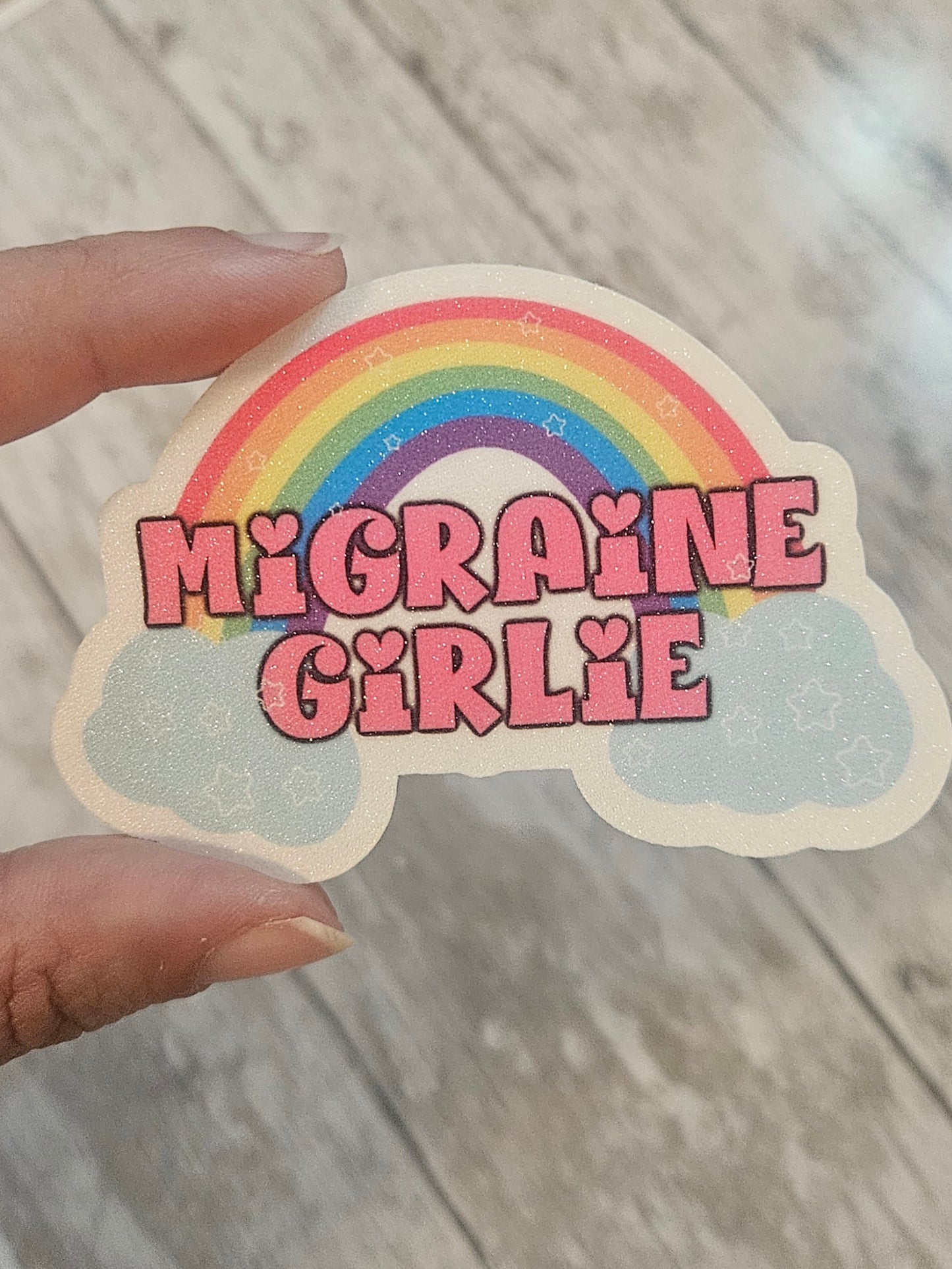 Migraine girlie sticker