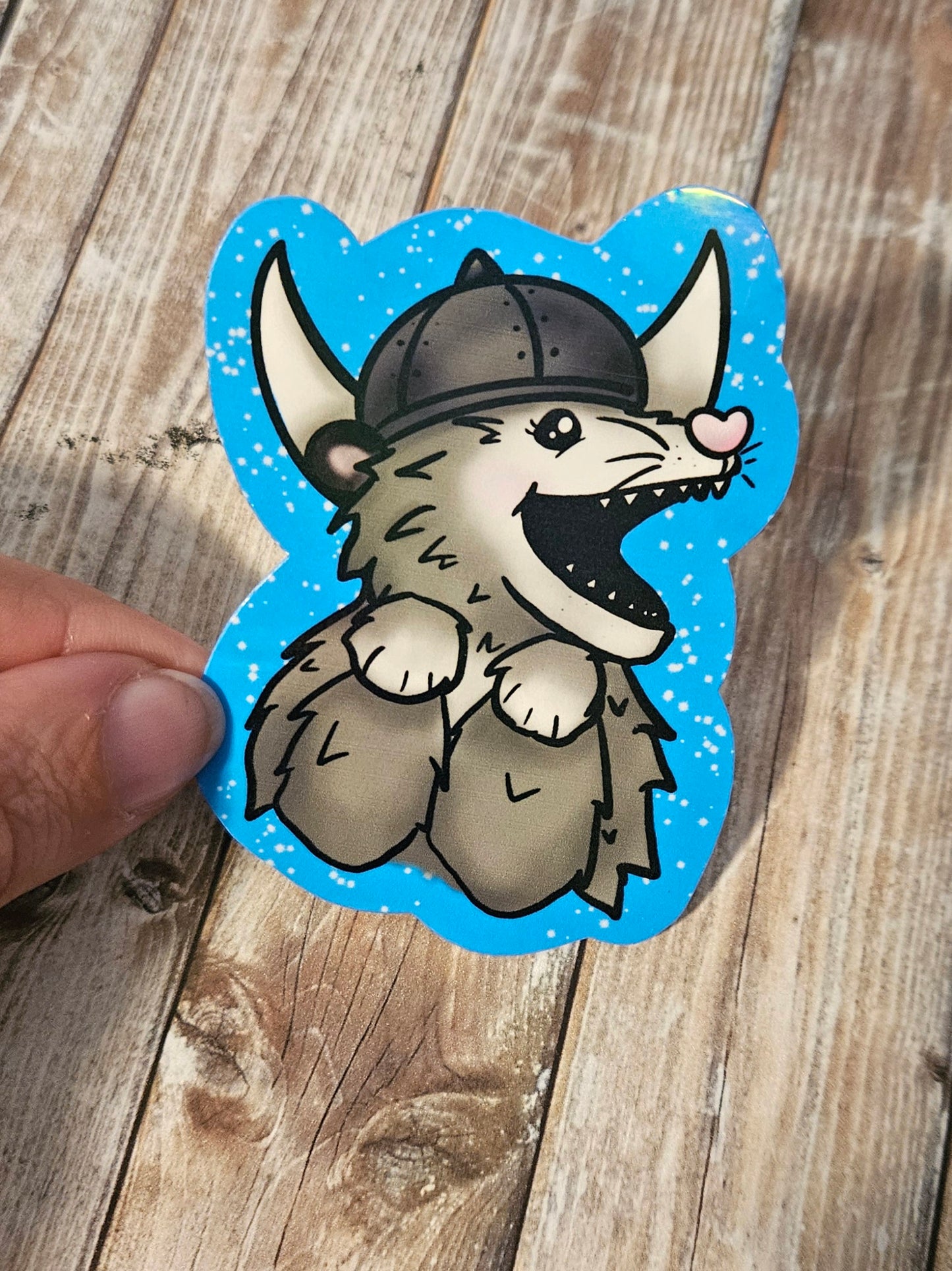 Viking possum sticker