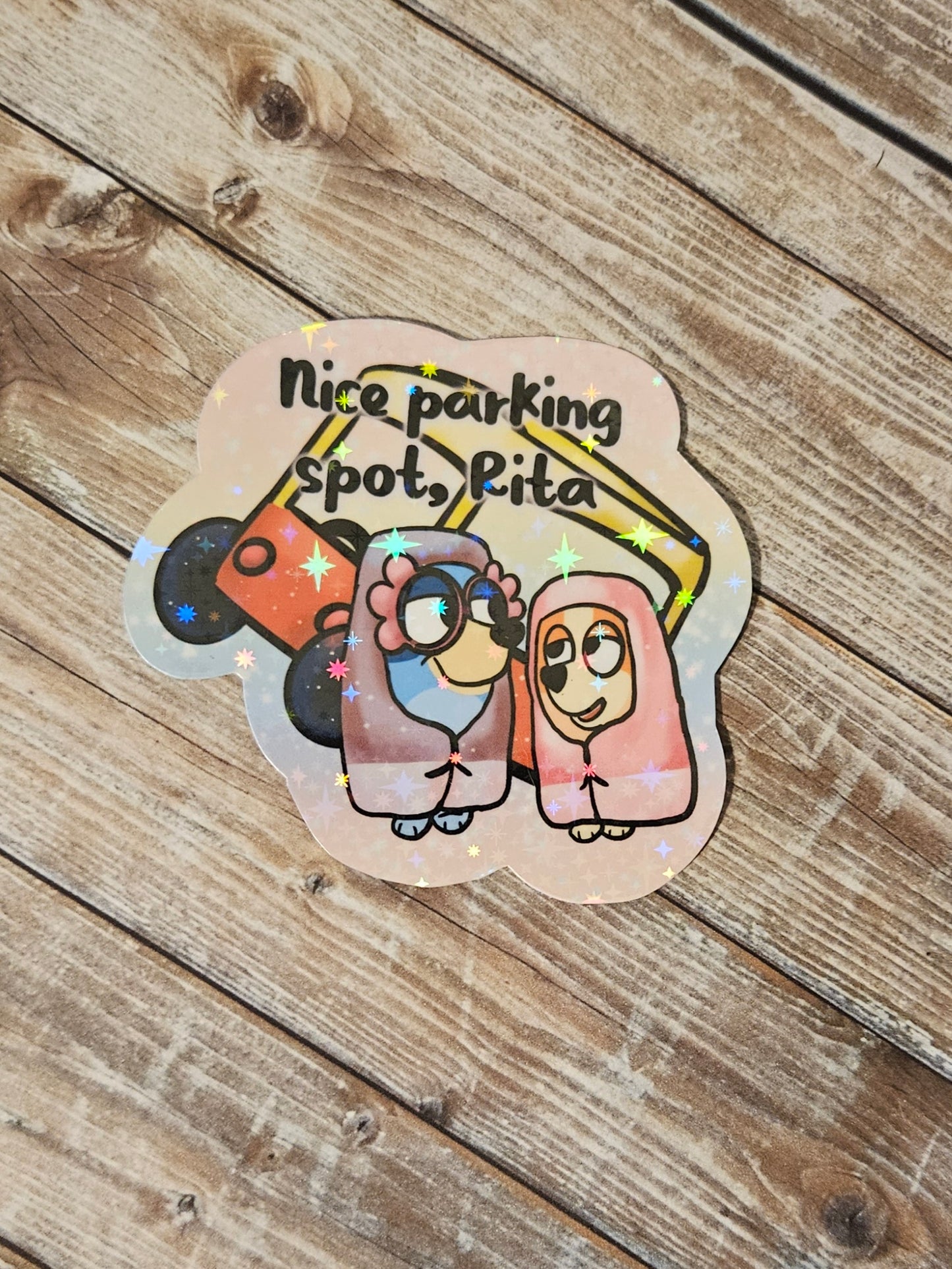 Funny granny dogs sticker