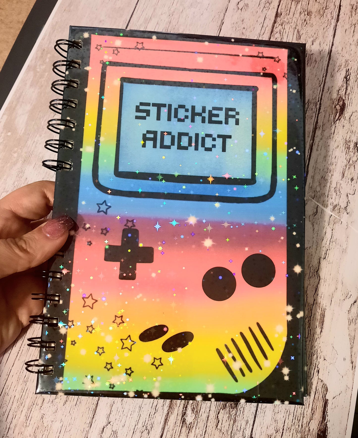 Sticker addict reusable sticker book, nostalgia sticker book