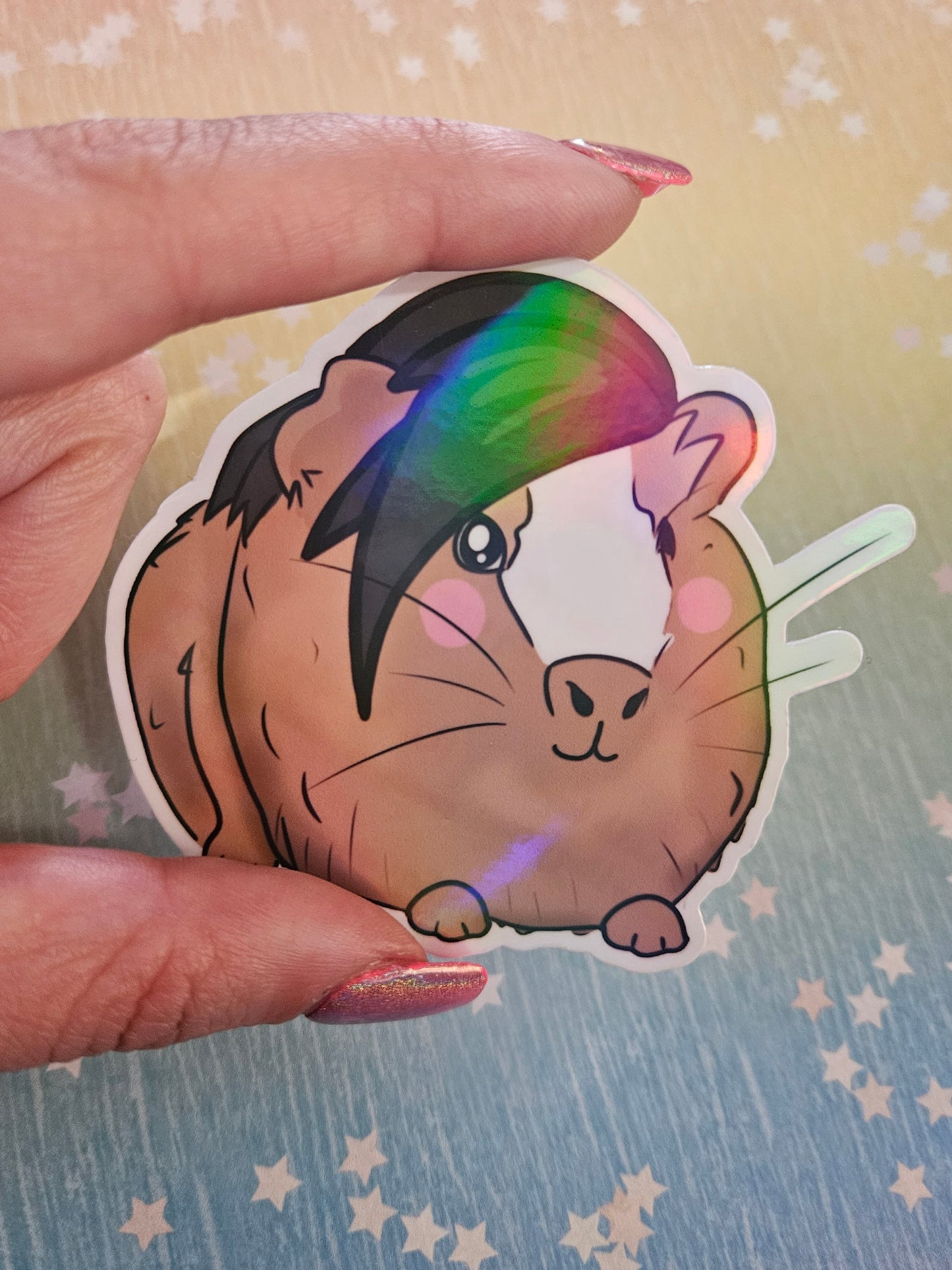 Emo guinea pig sticker