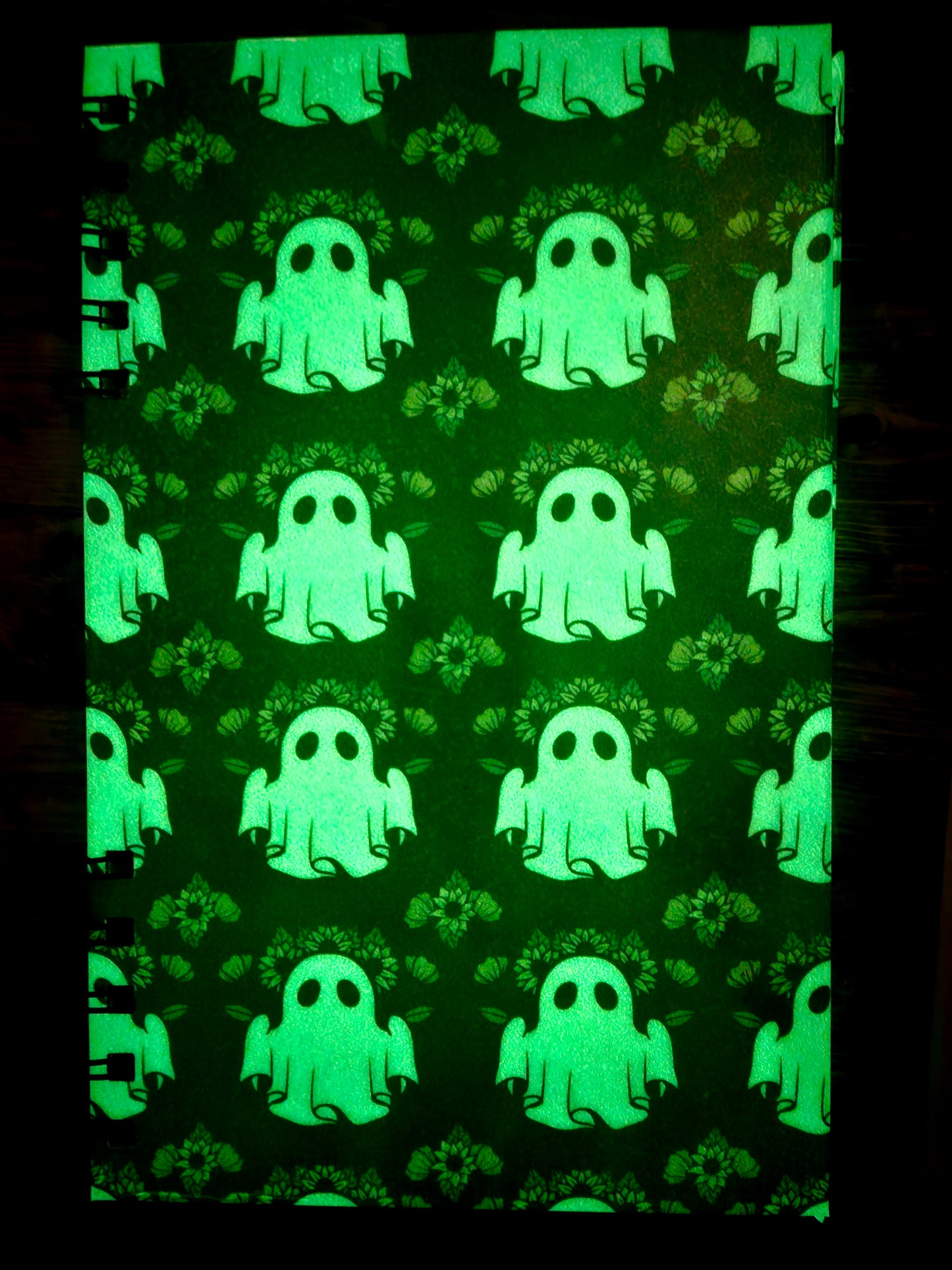 Glow in the dark ghost reusable sticker book
