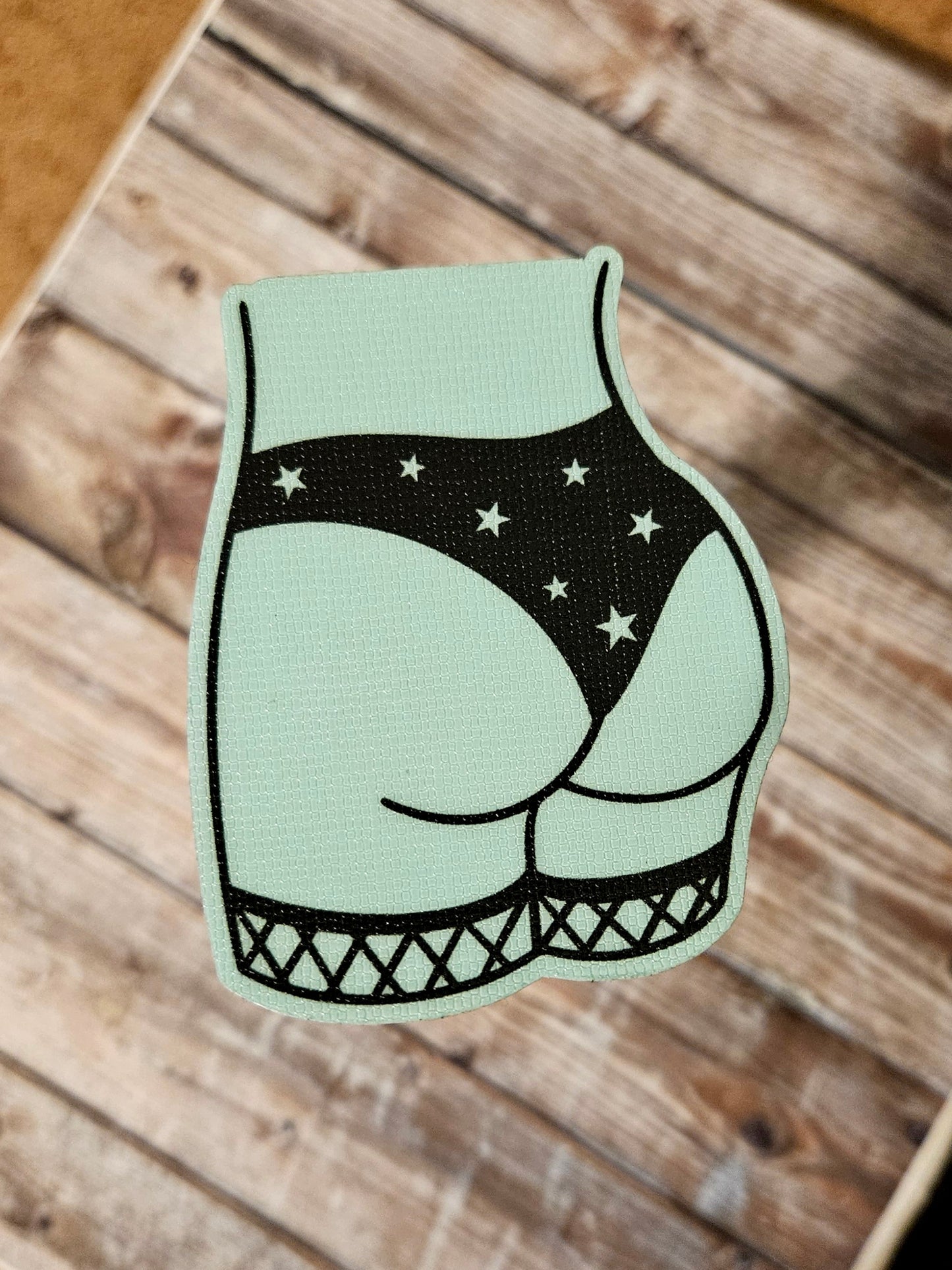 Glow in the dark butt stickers