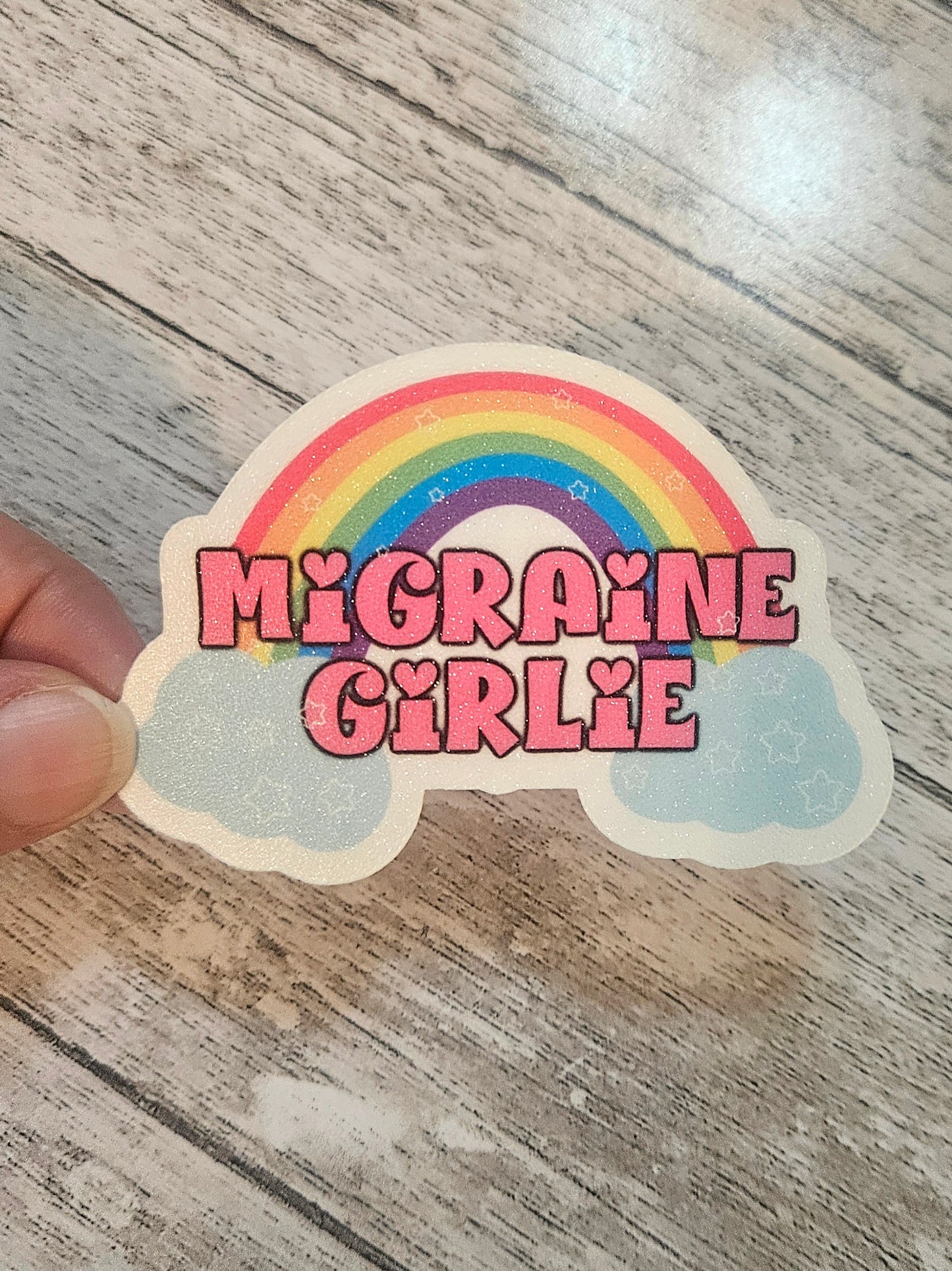 Migraine girlie sticker