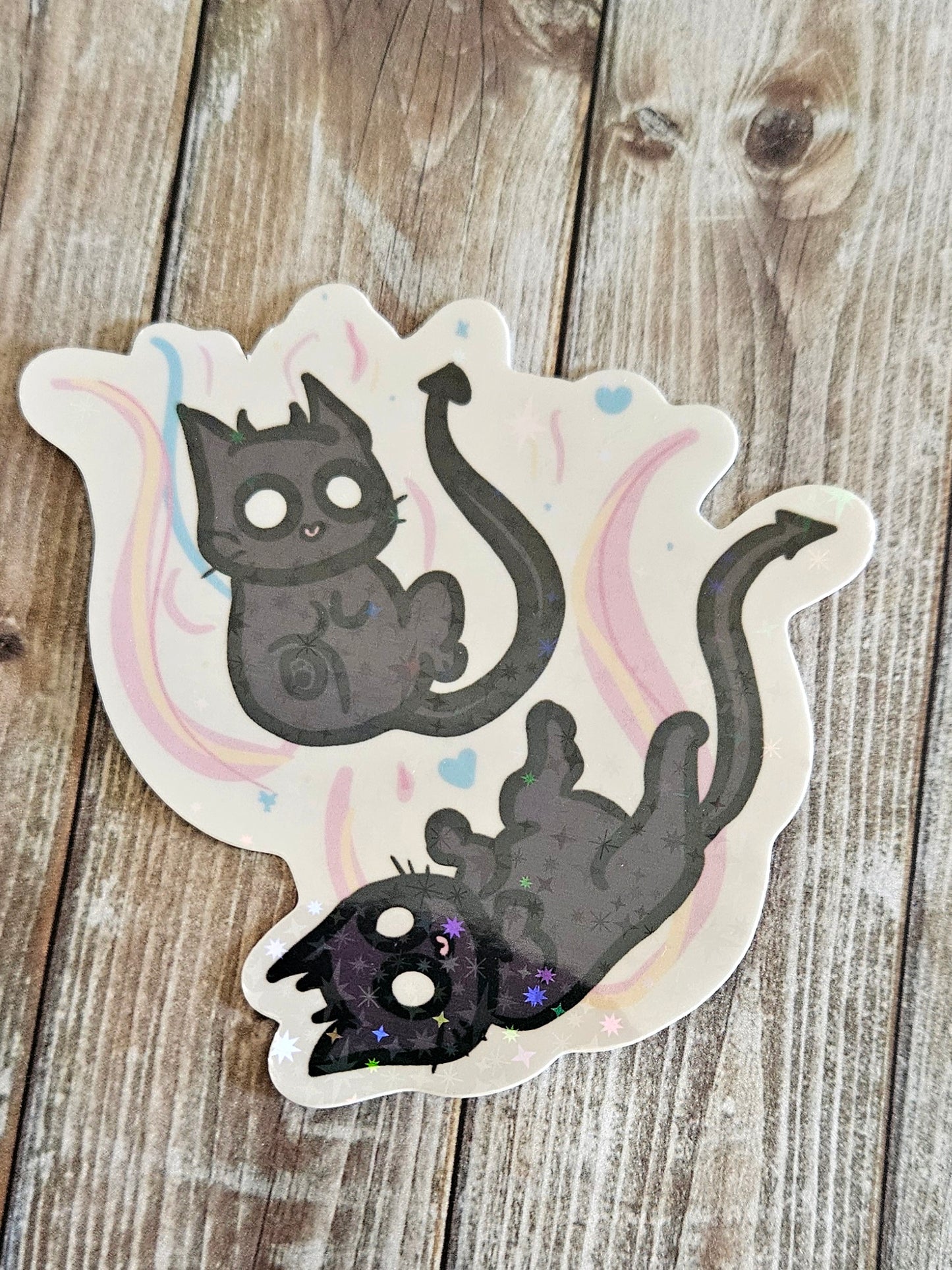 Cute demon kitties sticker