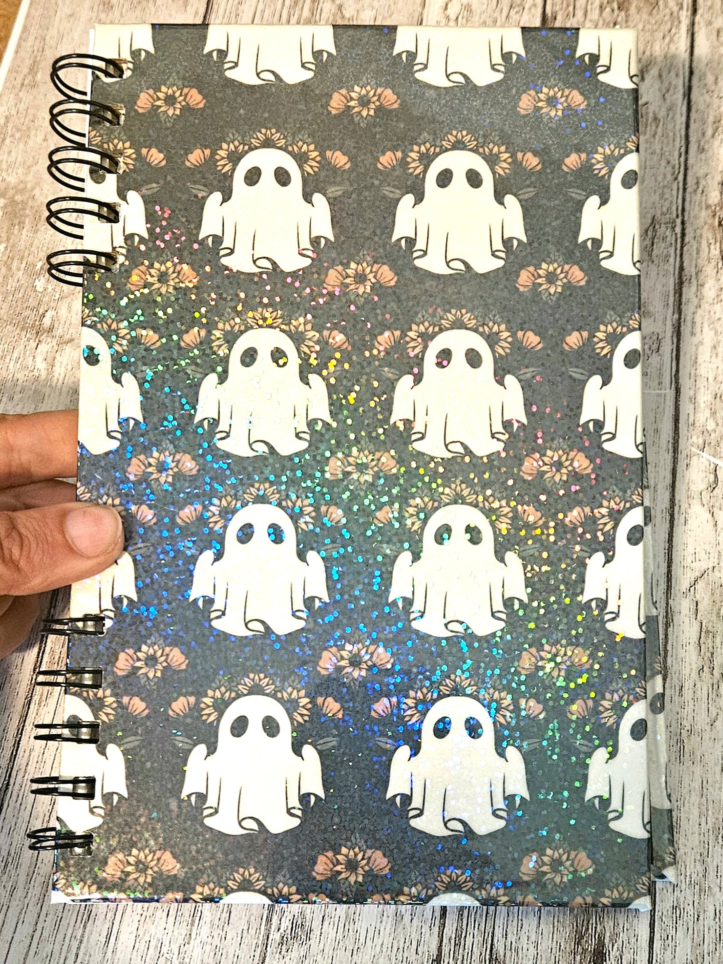 Glow in the dark ghost reusable sticker book
