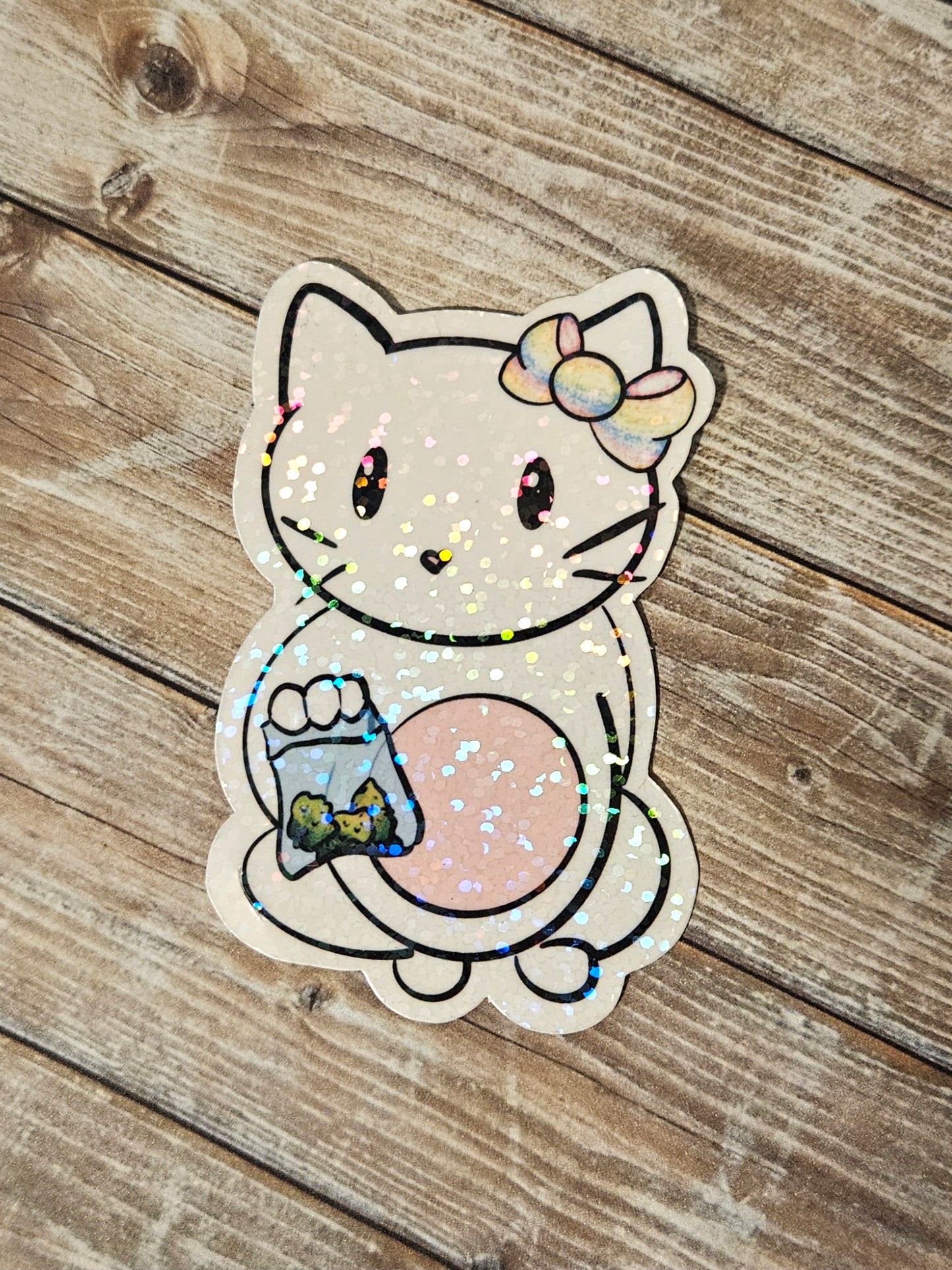 Weed kitty sticker