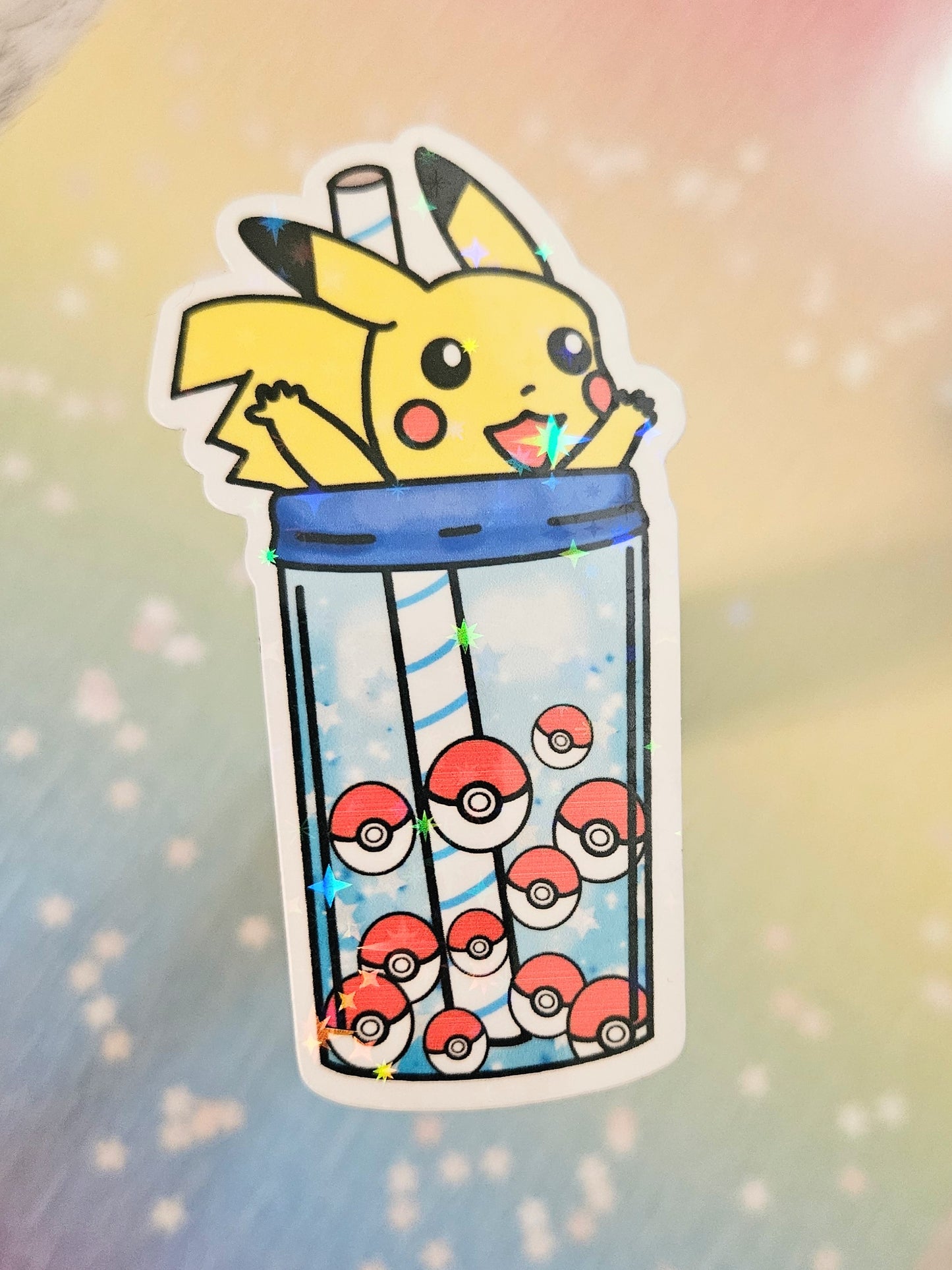 I choose you Boba sticker for water bottle or laptop