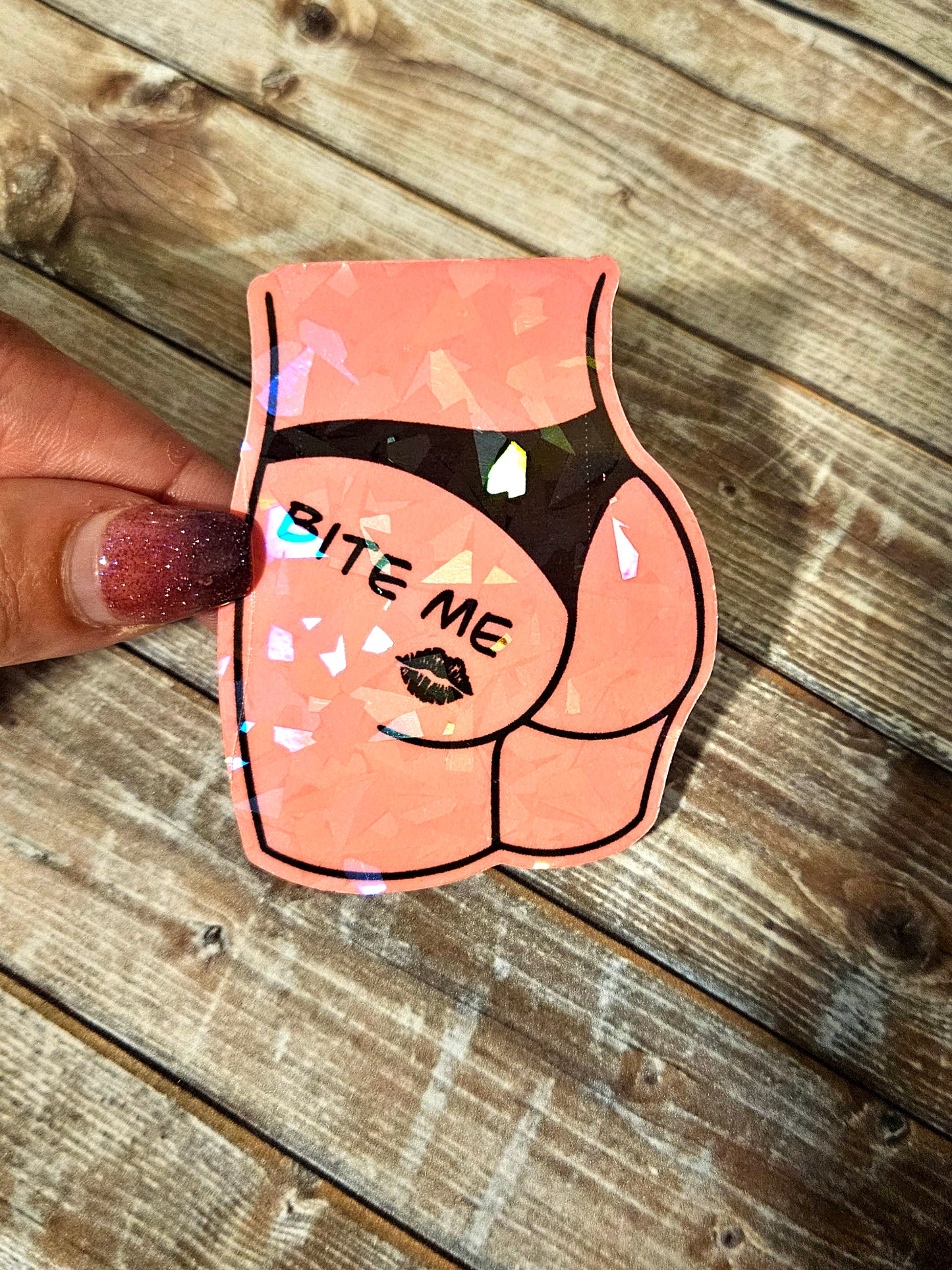 Glow in the dark butt stickers