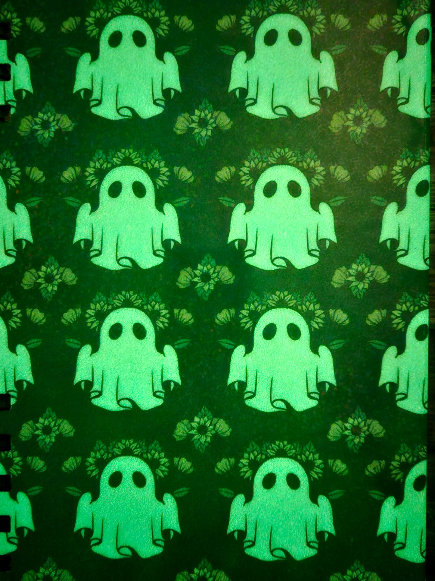 Glow in the dark ghost reusable sticker book