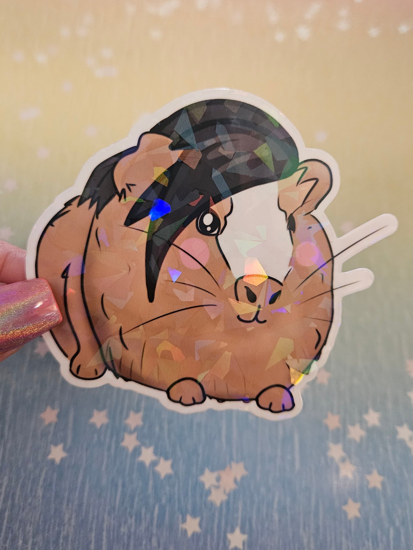 Emo guinea pig sticker
