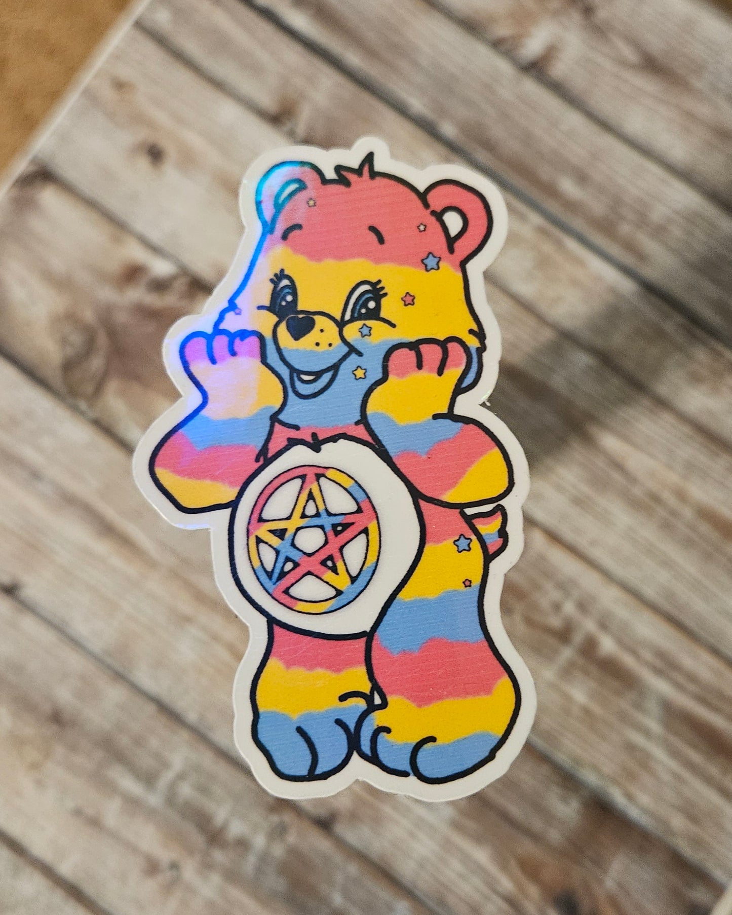 Pentacle pan bear sticker