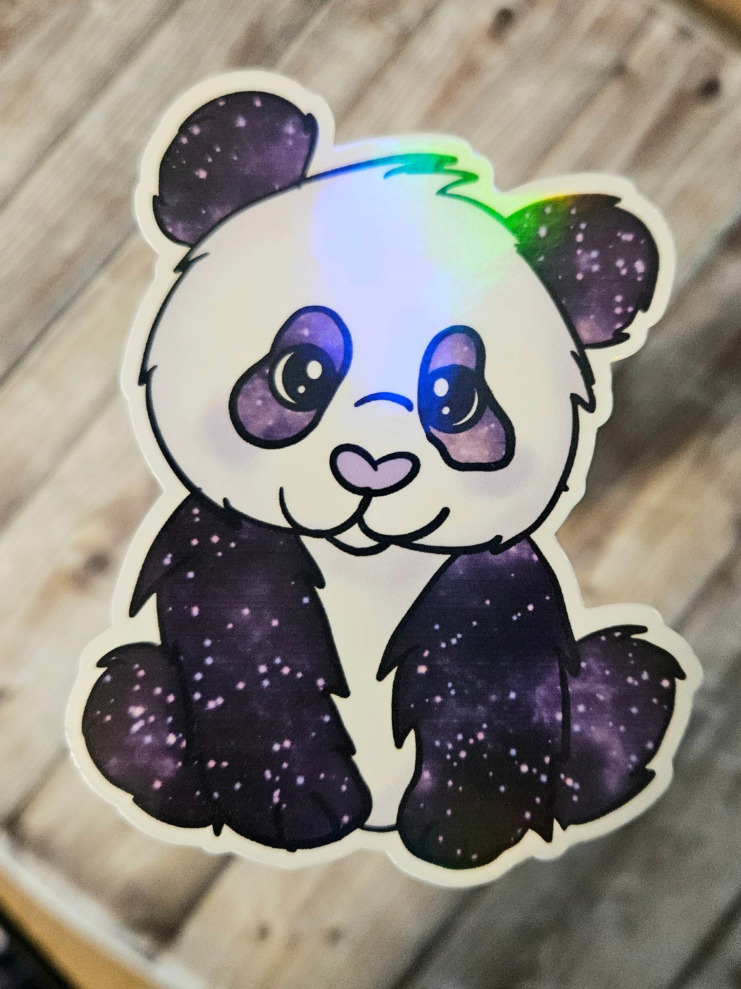 Galaxy panda sticker