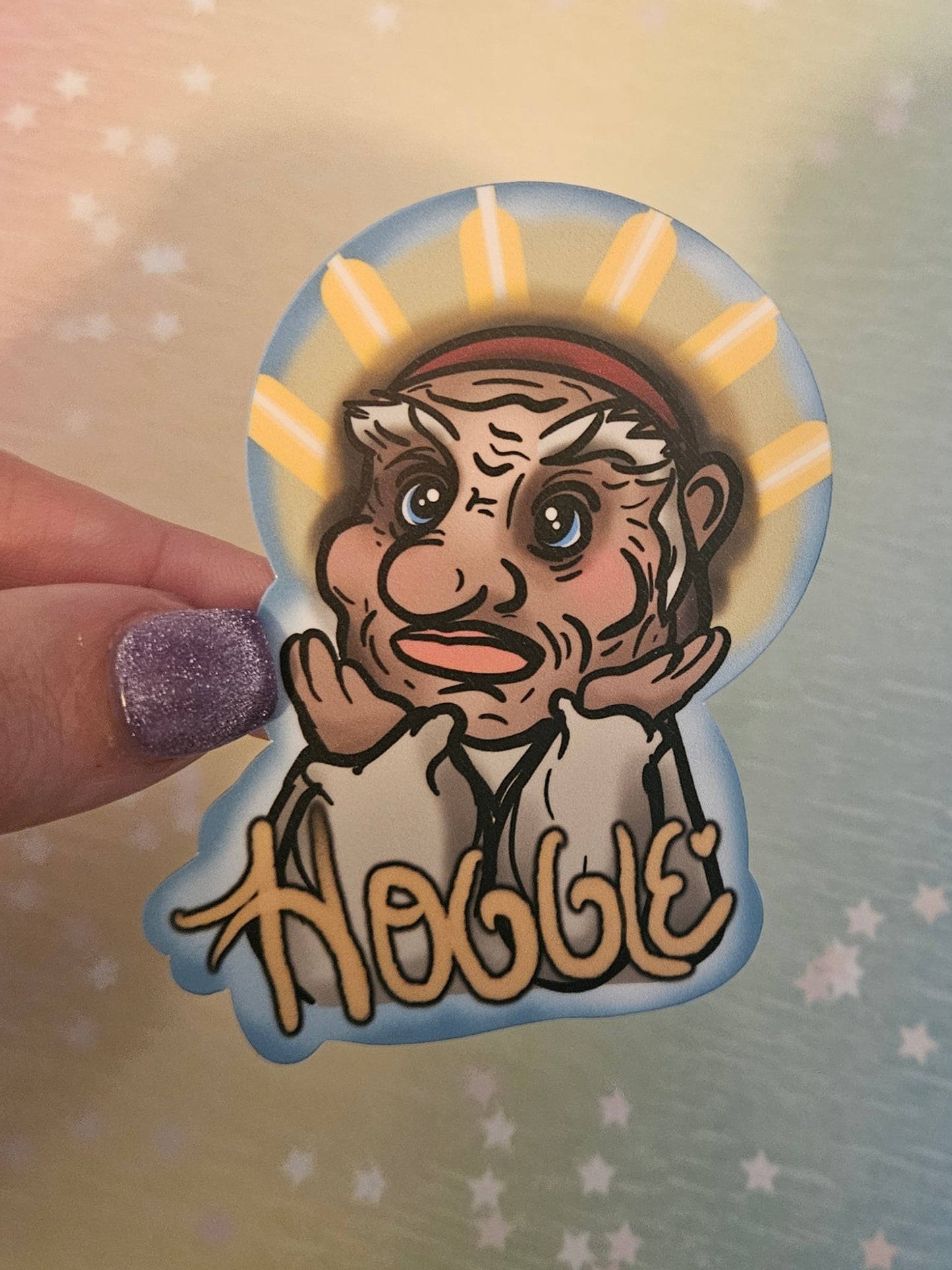 Thou art Hoggle sticker for water bottle and laptop
