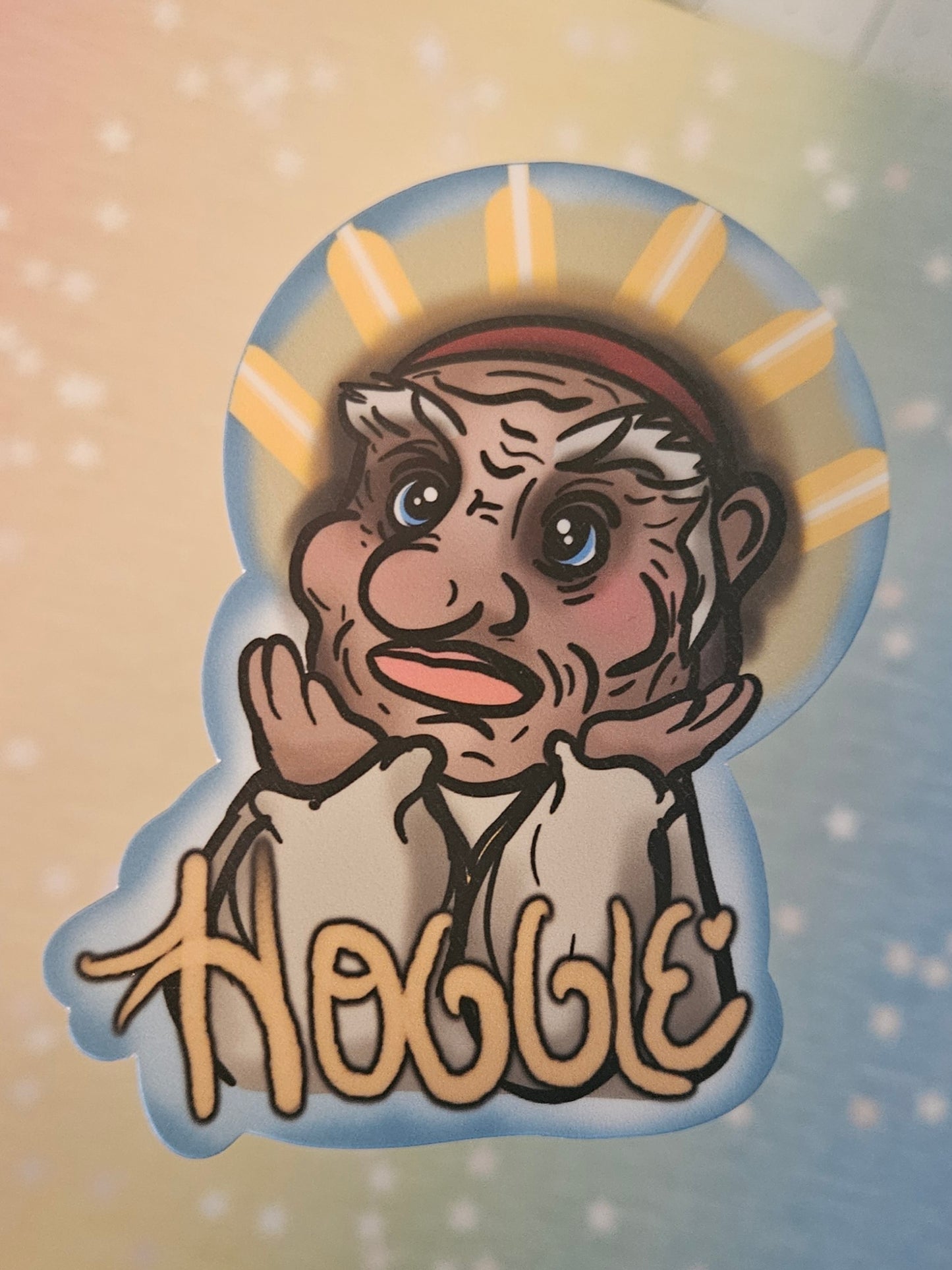 Thou art Hoggle sticker for water bottle and laptop