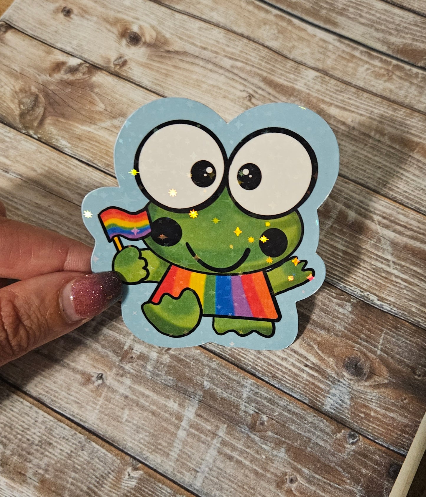 Pride froggy sticker