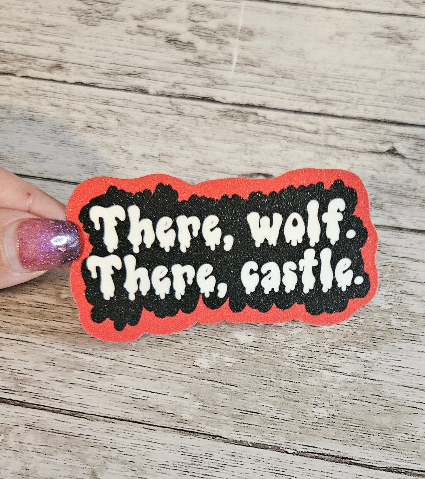 There, Wolf. There castle. Quote sticker for water bottle