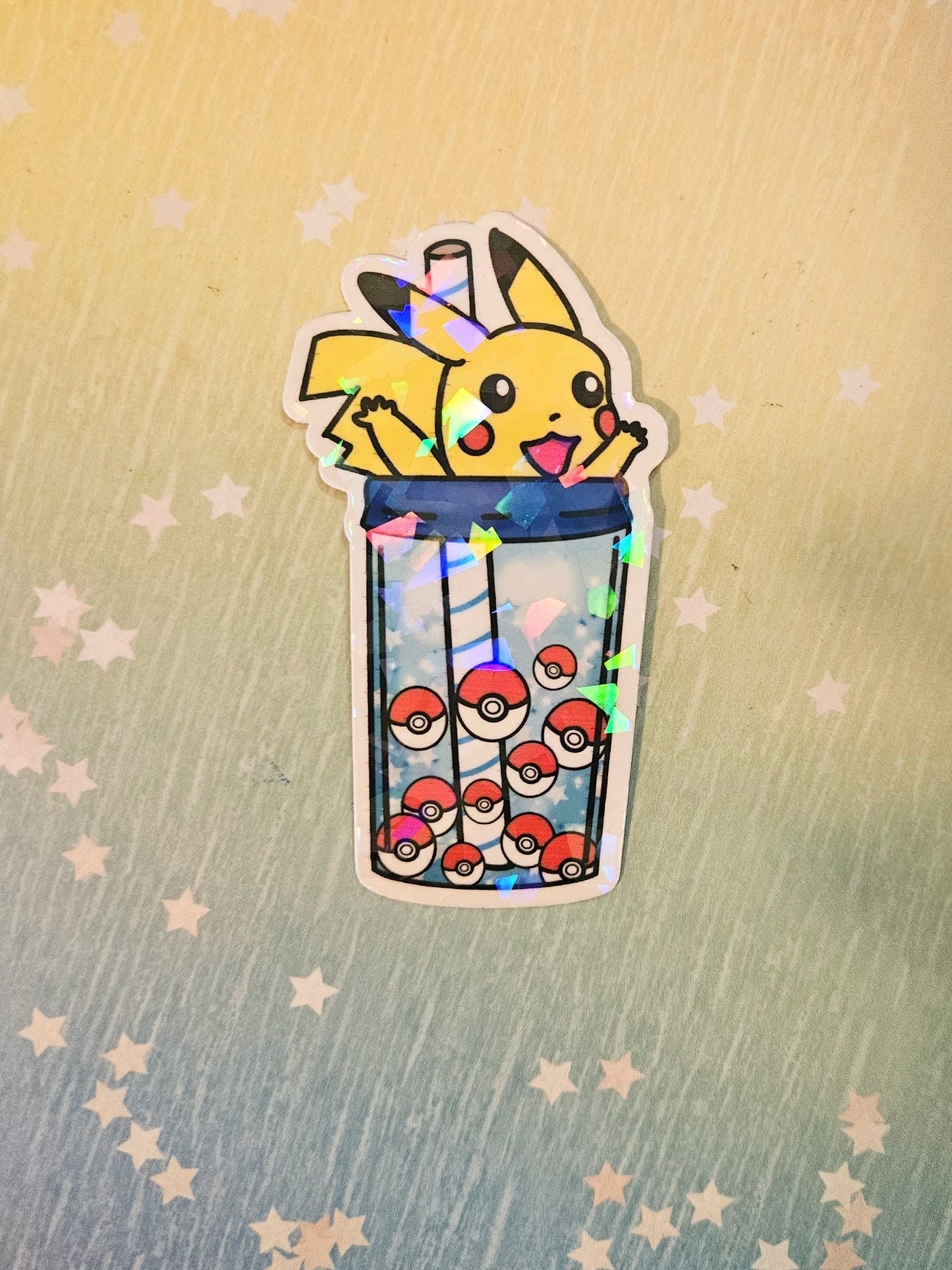 I choose you Boba sticker for water bottle or laptop