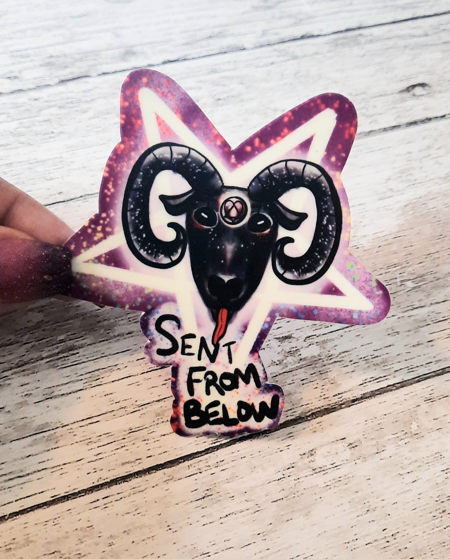 Sent from below baphomet sticker