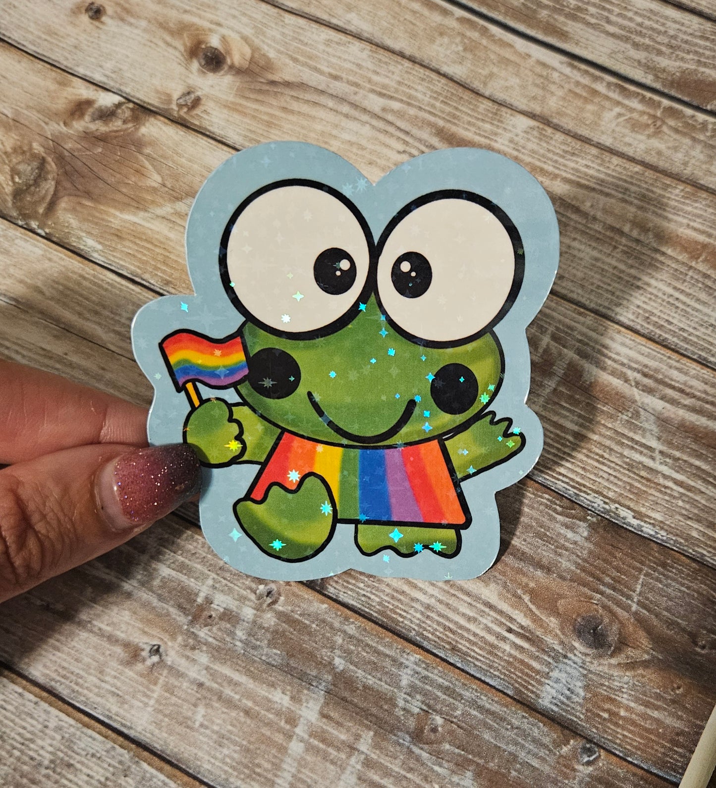 Pride froggy sticker