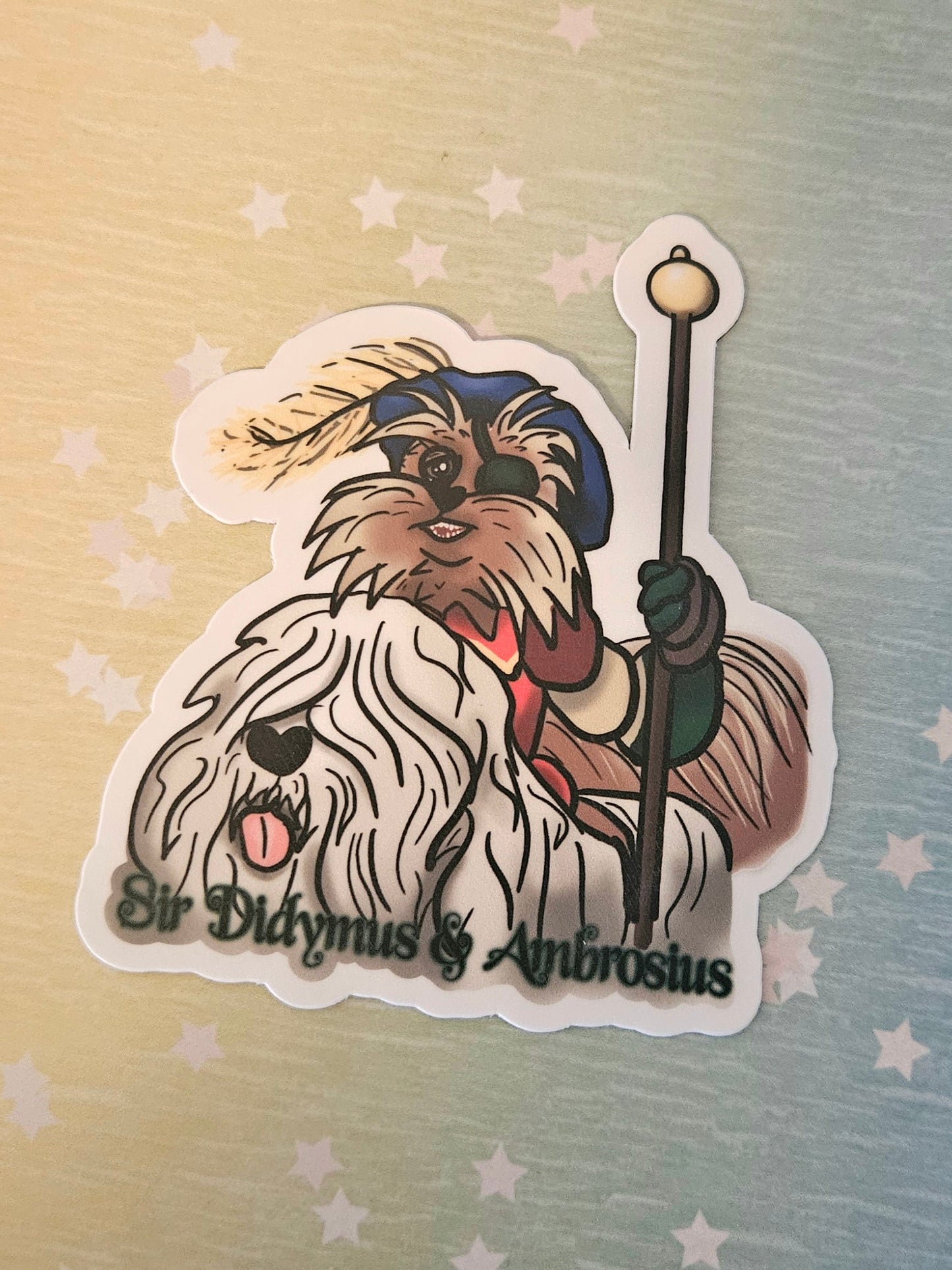 Sir Didymus and Ambrosius sticker for water bottle and laptop
