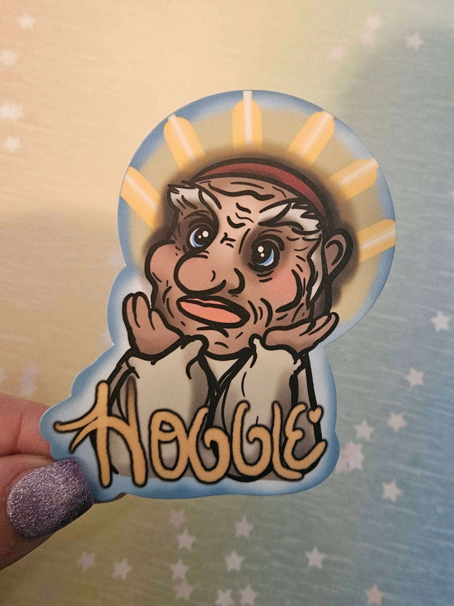Thou art Hoggle sticker for water bottle and laptop