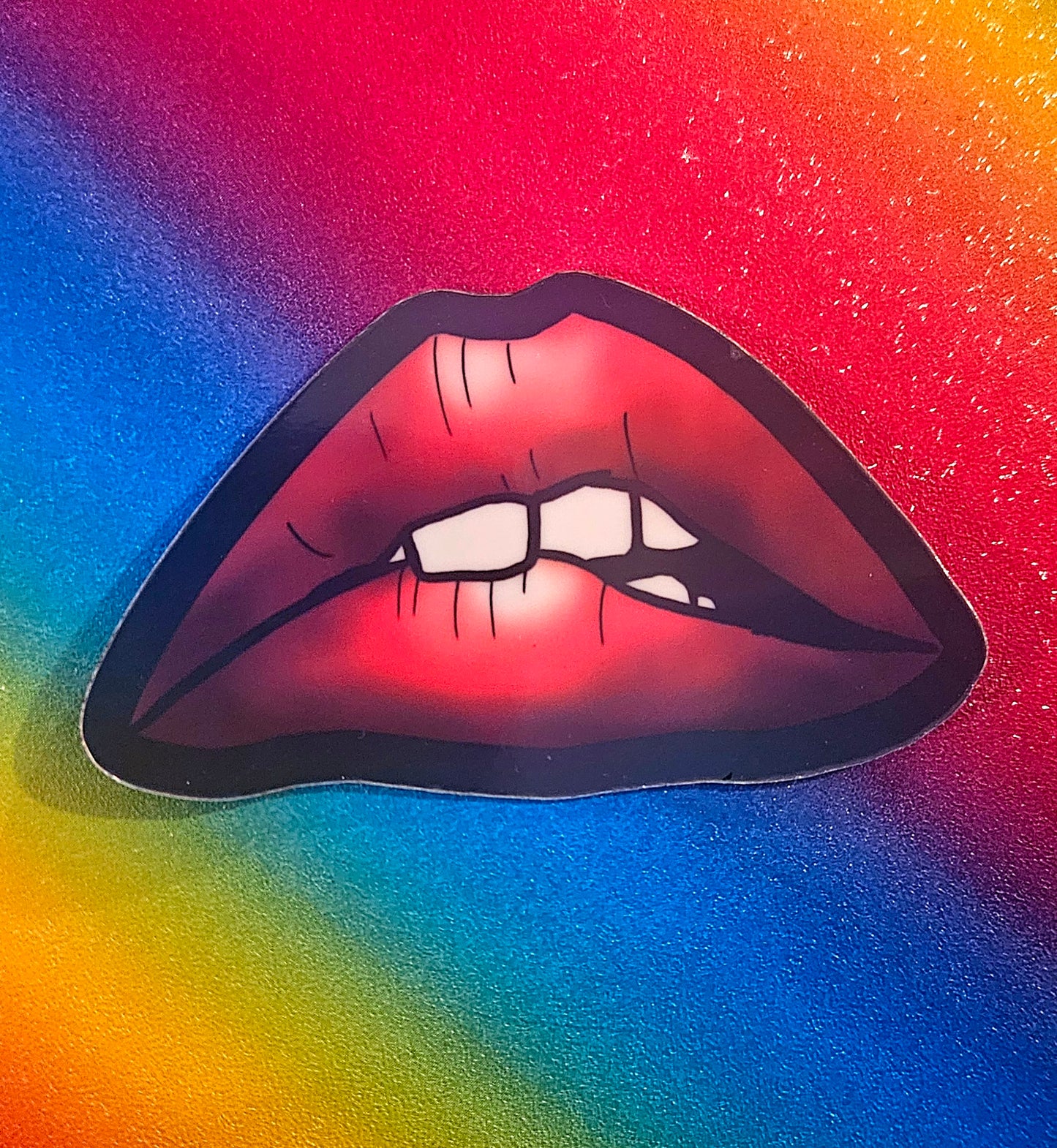 Lips sticker for water bottle