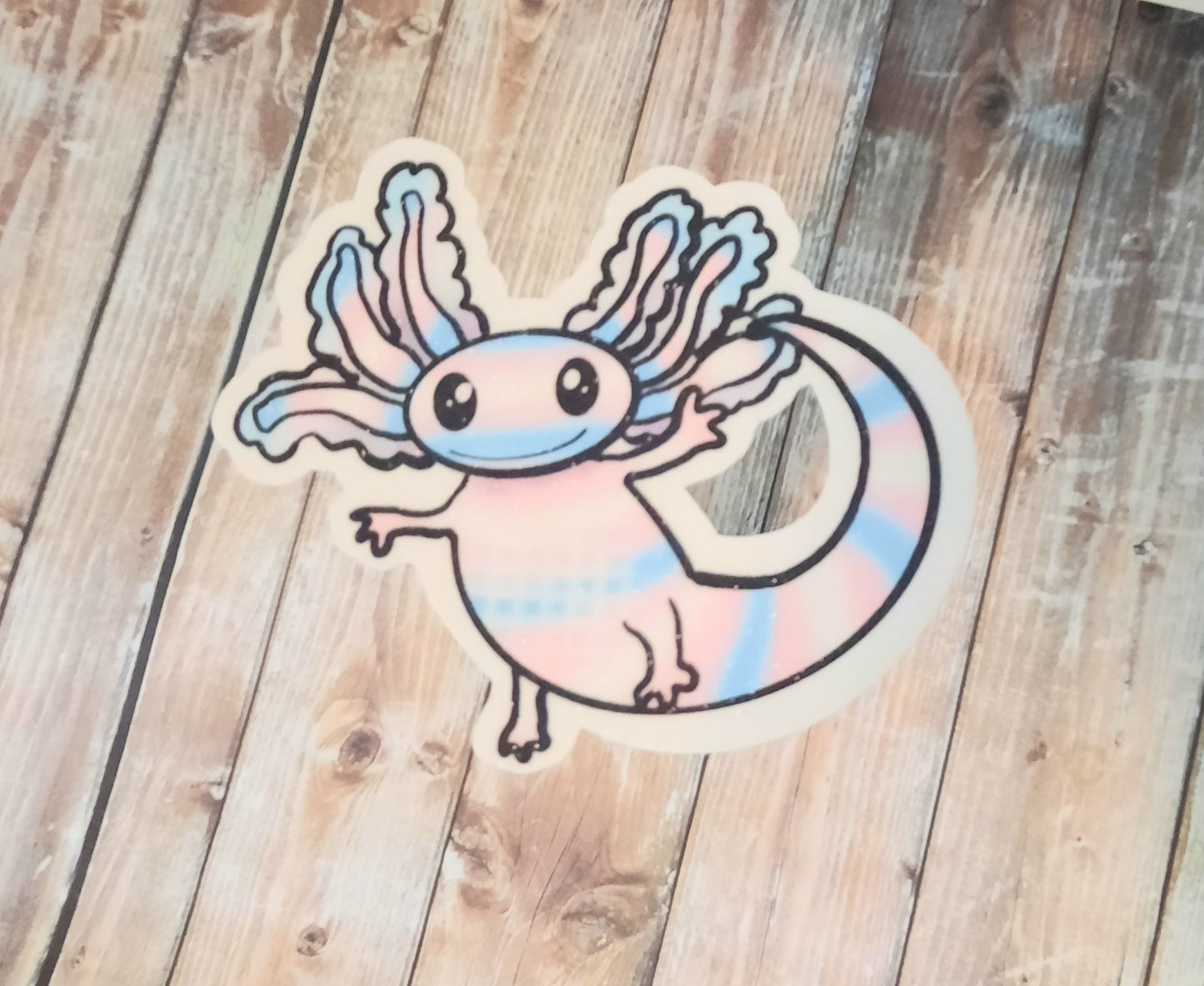 Transalotl axolotl sticker
