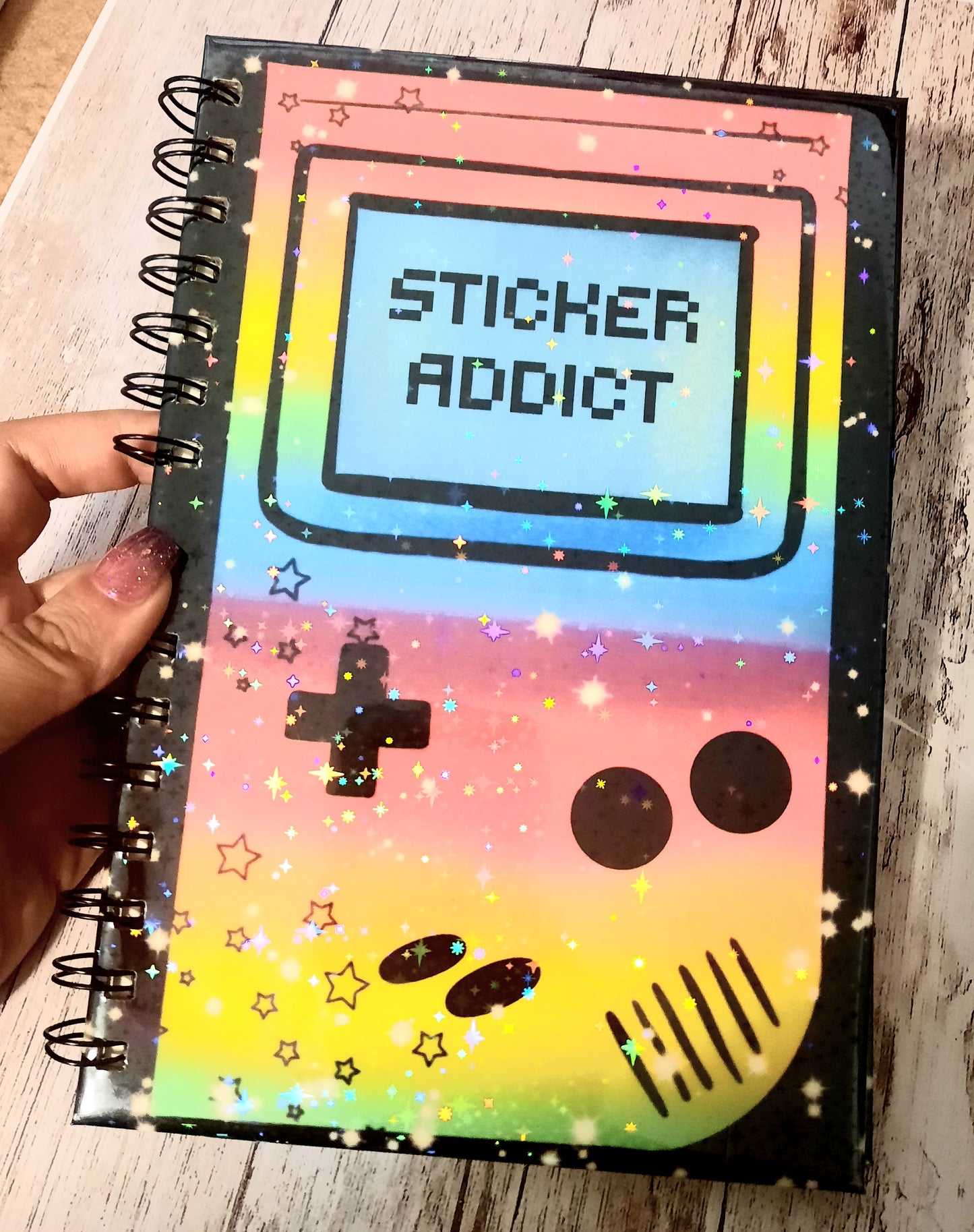 Sticker addict reusable sticker book, nostalgia sticker book